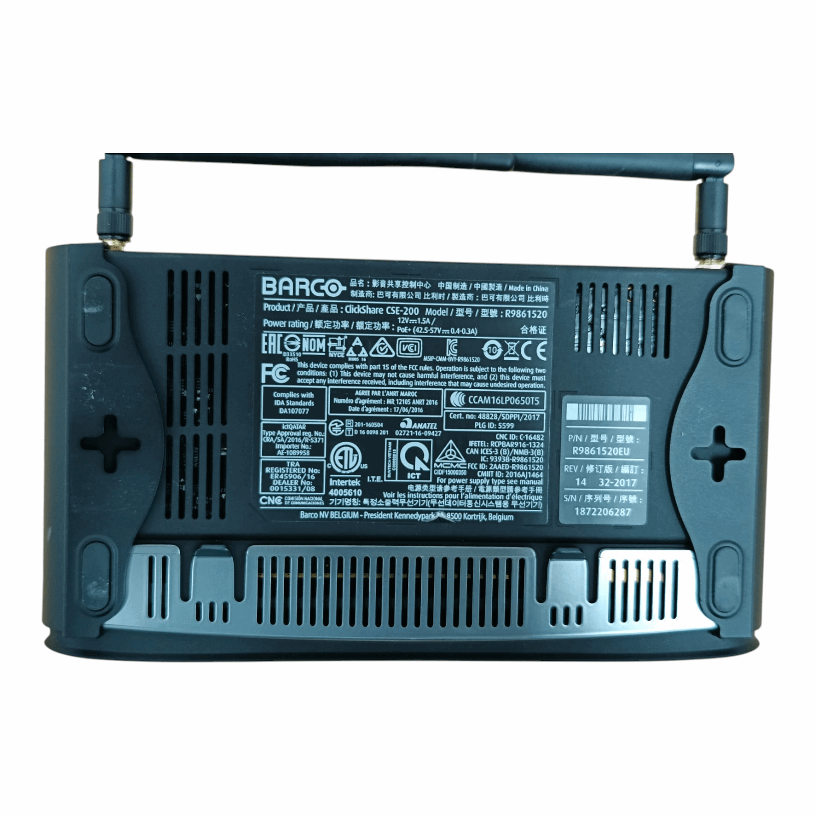 Barco ClickShare CSE-200 Wireless Presentation System | HD Output, Secure Collaboration