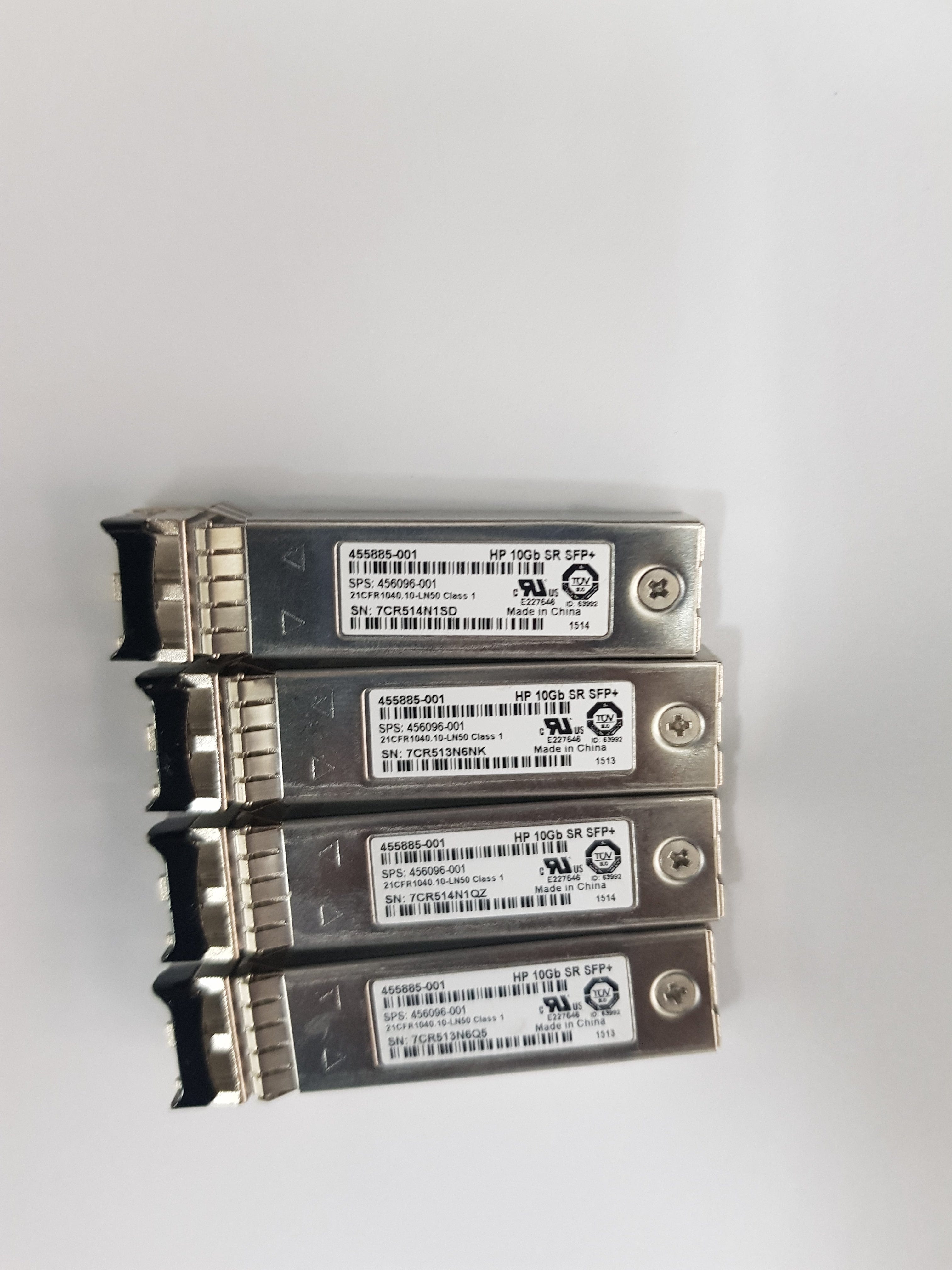 HP 455885-001 10Gb SR SFP+ Transceiver 458492-001 10GBASE-SR LC 850nm