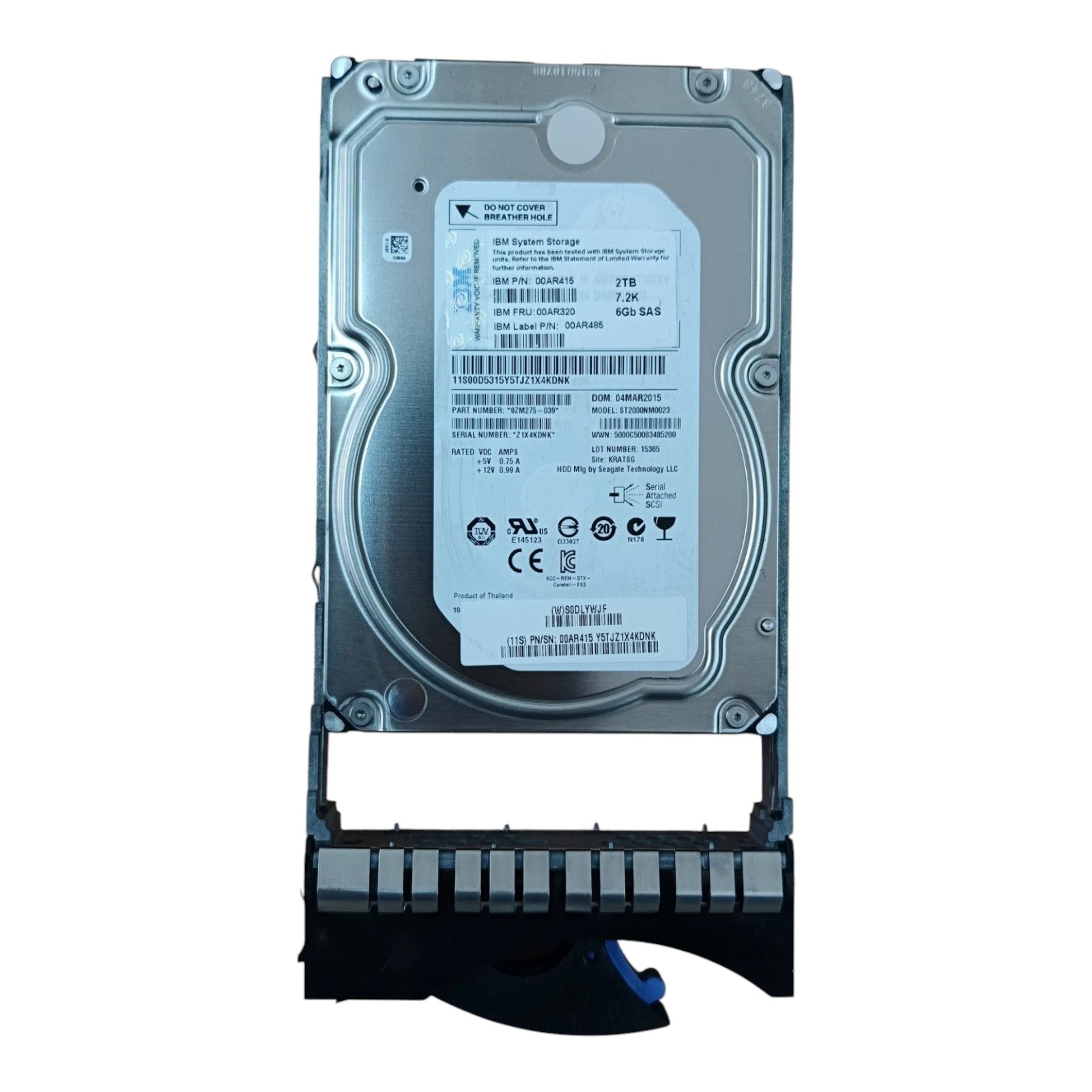 IBM Storwize V7000 2076-12F SAN Storage Enclosure | 12 × 2TB 7.2K SAS HDD | Dual Expansion Canisters | Redundant PSU