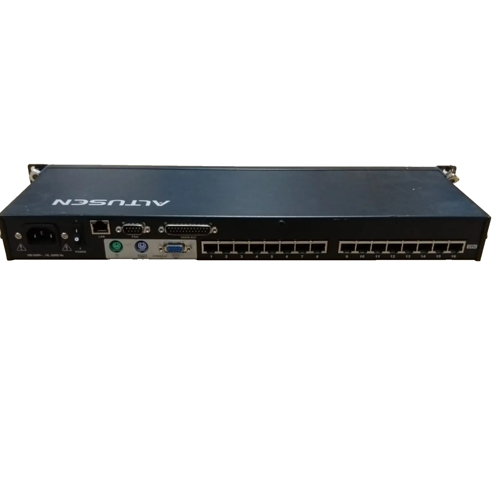 ALTUSCN KH1516i 16-Port Cat 5 High-Density KVM Over the NET Switch with 1x PSU