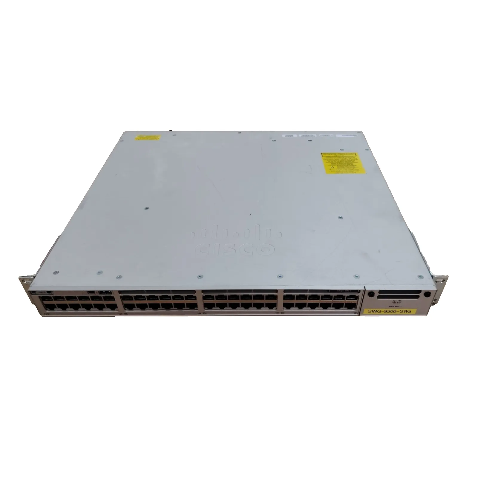 Cisco Catalyst C9300-48T-E Switches | 48-Port Gigabit | 3x FAN | Network Switch On