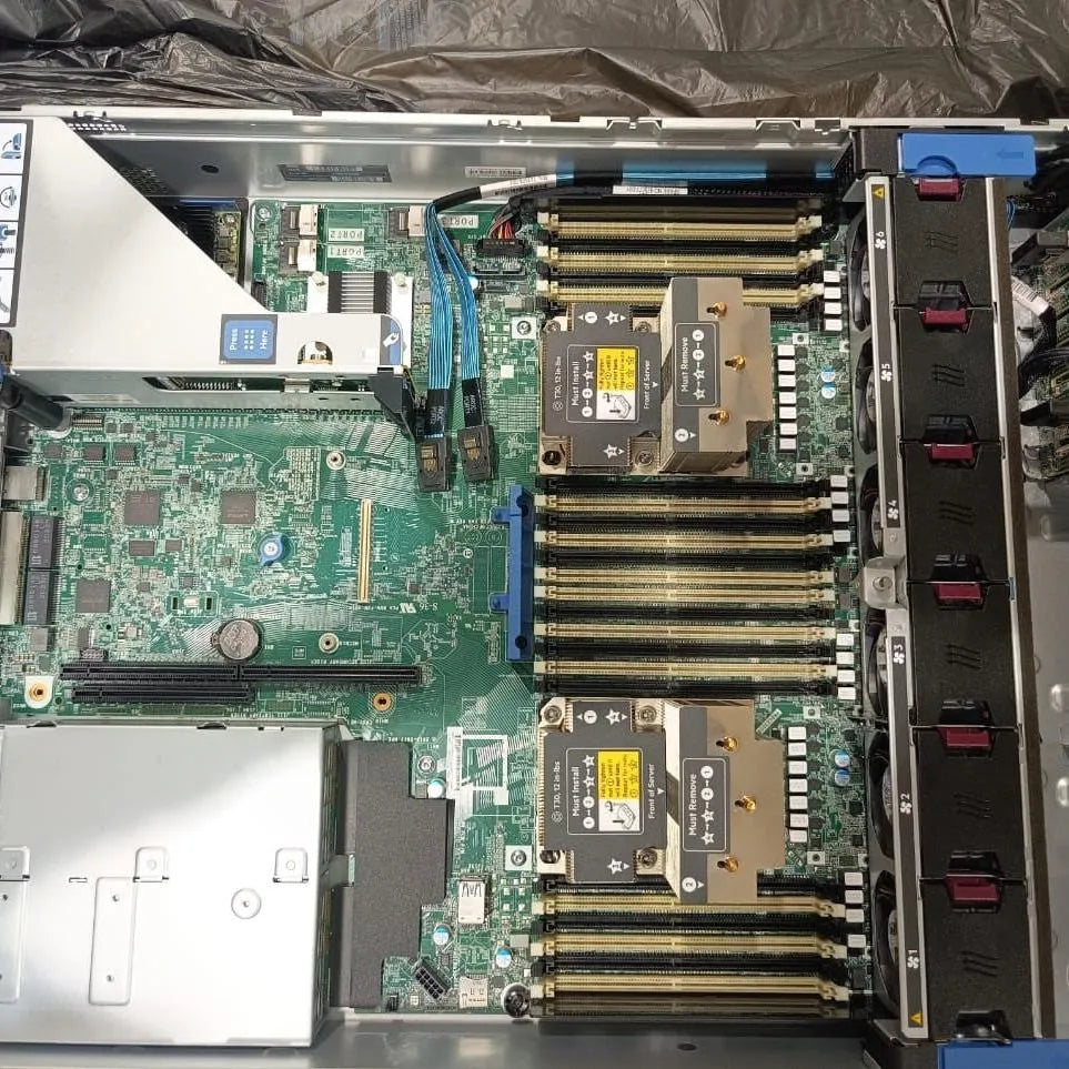 HP DL380 Gen10 Server 868703-B21 No CPU RAM SSD LAN Card RAID P408i-a 2x 500W PS