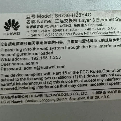 Huawei CloudEngine S6730-H28Y4C network switch With SFP Module