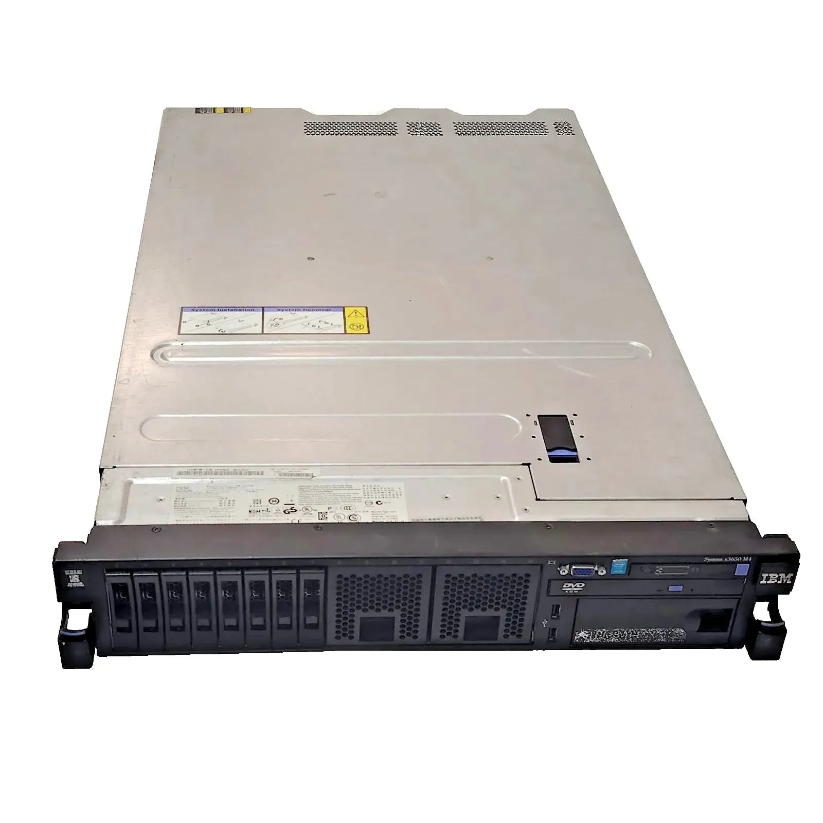 IBM System x3650 M4 Server – 2x E5-2609V2, 128GB (8x16GB) RAM, No HDD – 7915B3A