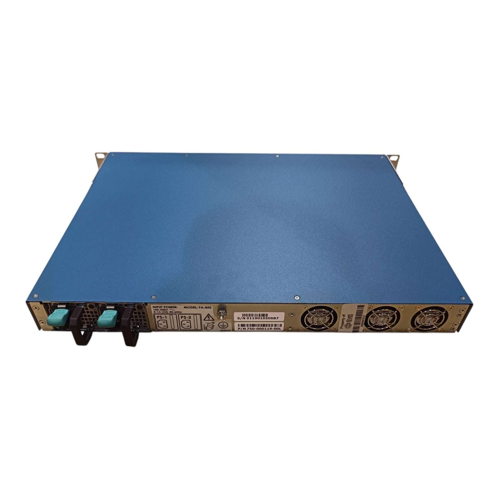 Palo Alto PA-850 Firewall | Next-Gen Security Appliance | 4x RJ-45 | 4x SFP | 4x 10Gb SFP+ | 3x Cooling Fans