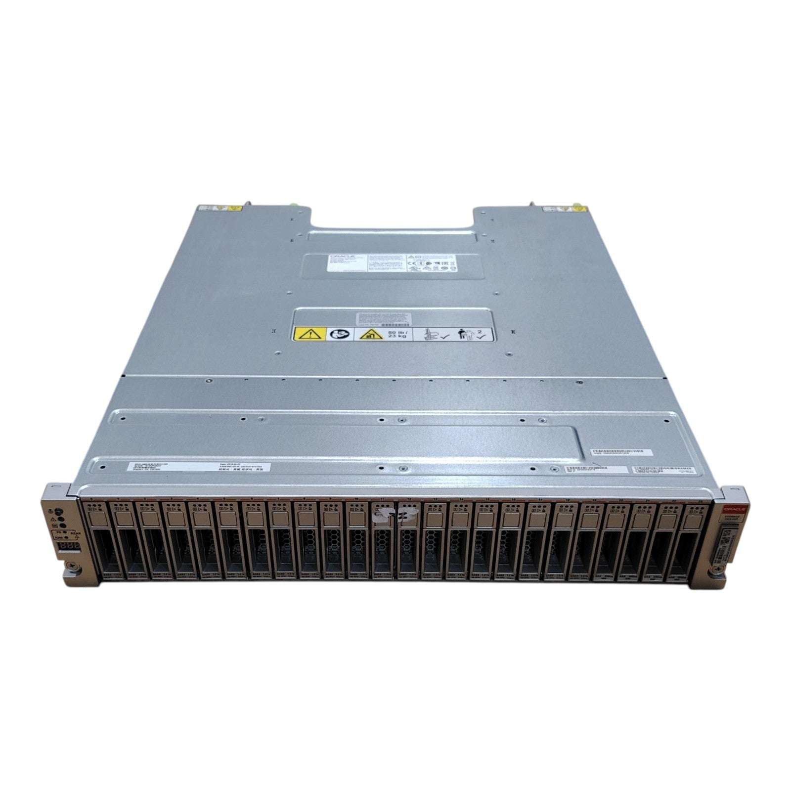 Oracle DE3-24P 2U Storage Array | 24-Bay Enterprise SAN/NAS | 20×1.2TB SAS + 4×200GB SSD | Dual Controllers