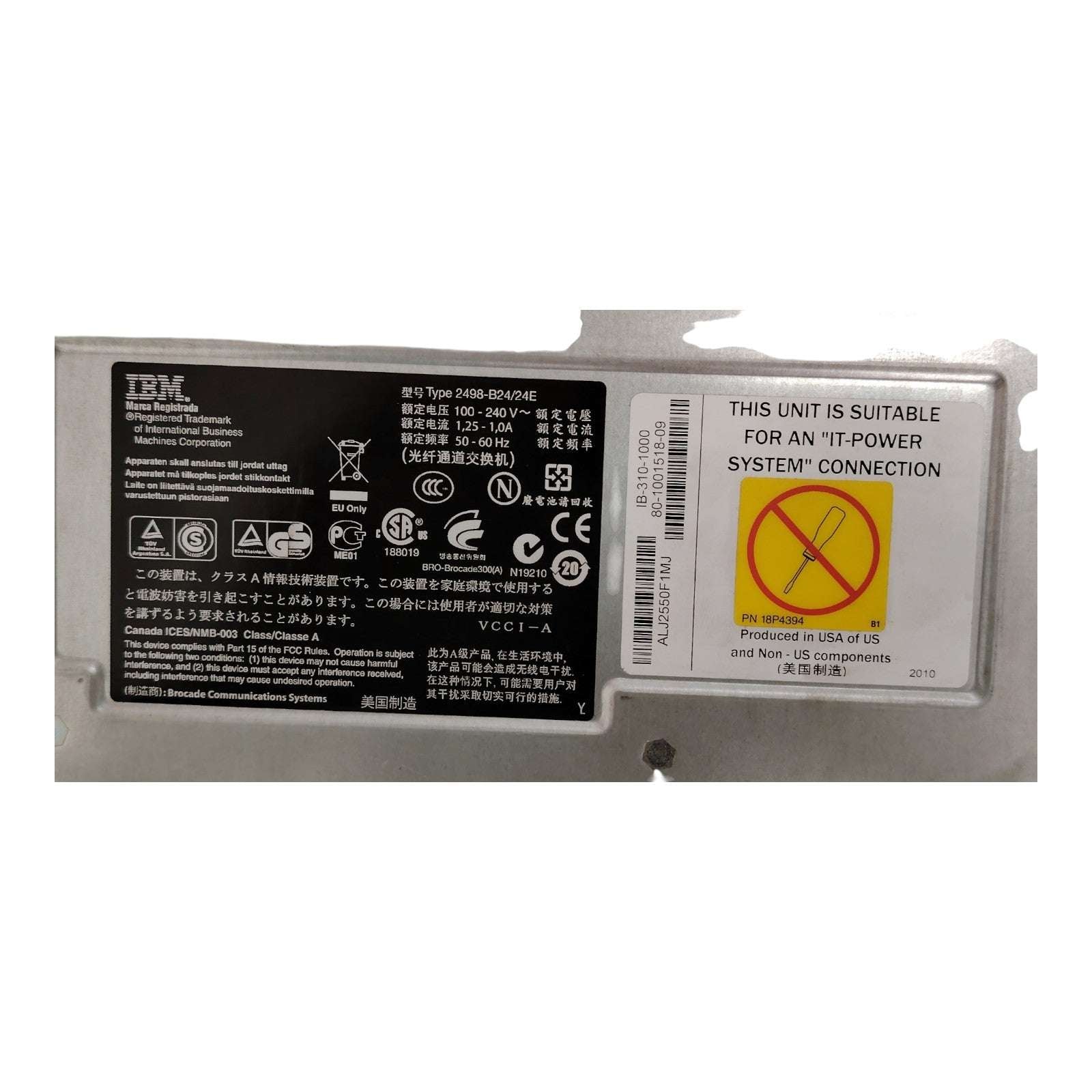 IBM SAN24B-4 Express 2498-24E Fibre Channel Switch | 8x 8Gb SFP Ports | Enterprise SAN Connectivity