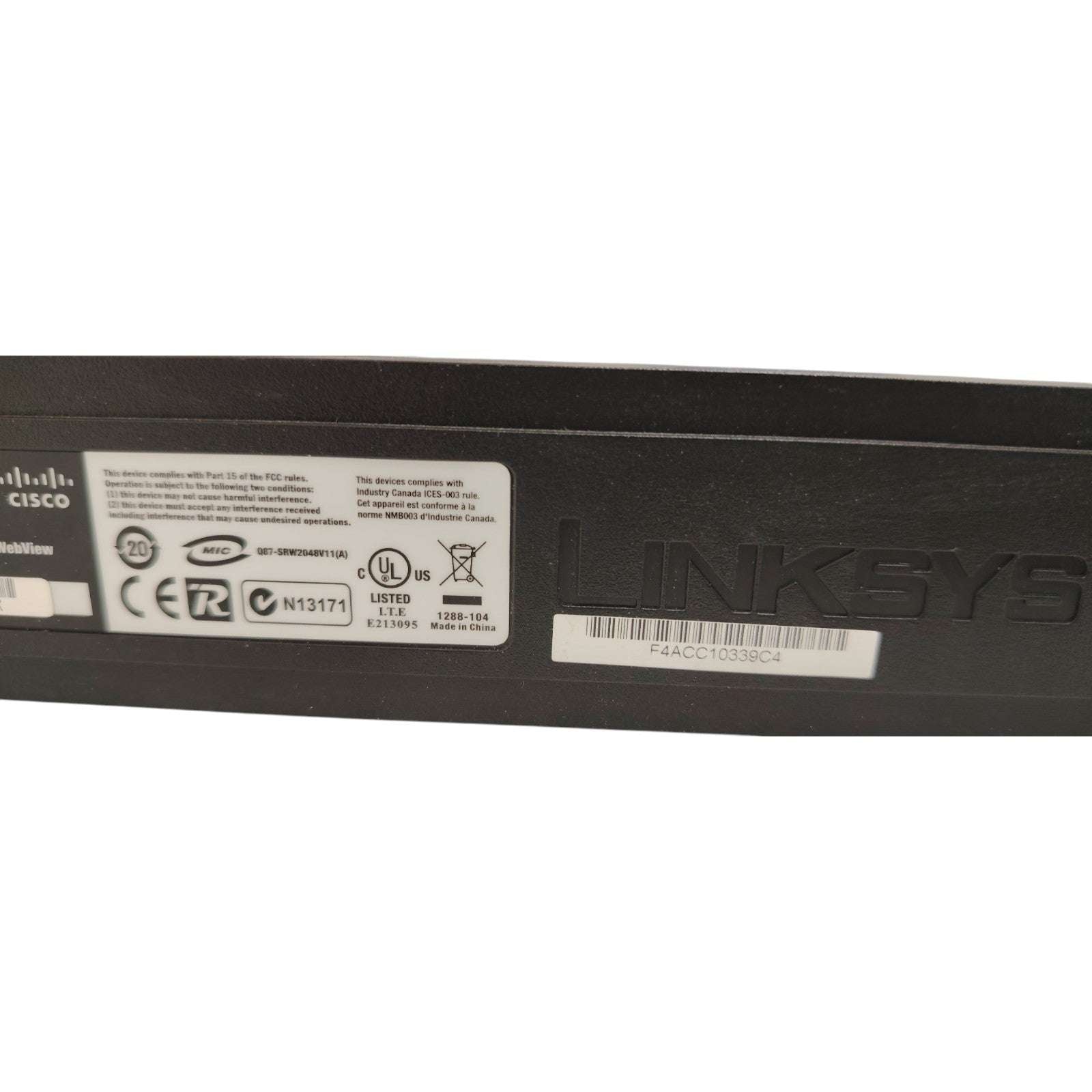 Cisco Linksys SRW2048 48-Port Web-Managed Gigabit Switch – Layer 2 Rackmount
