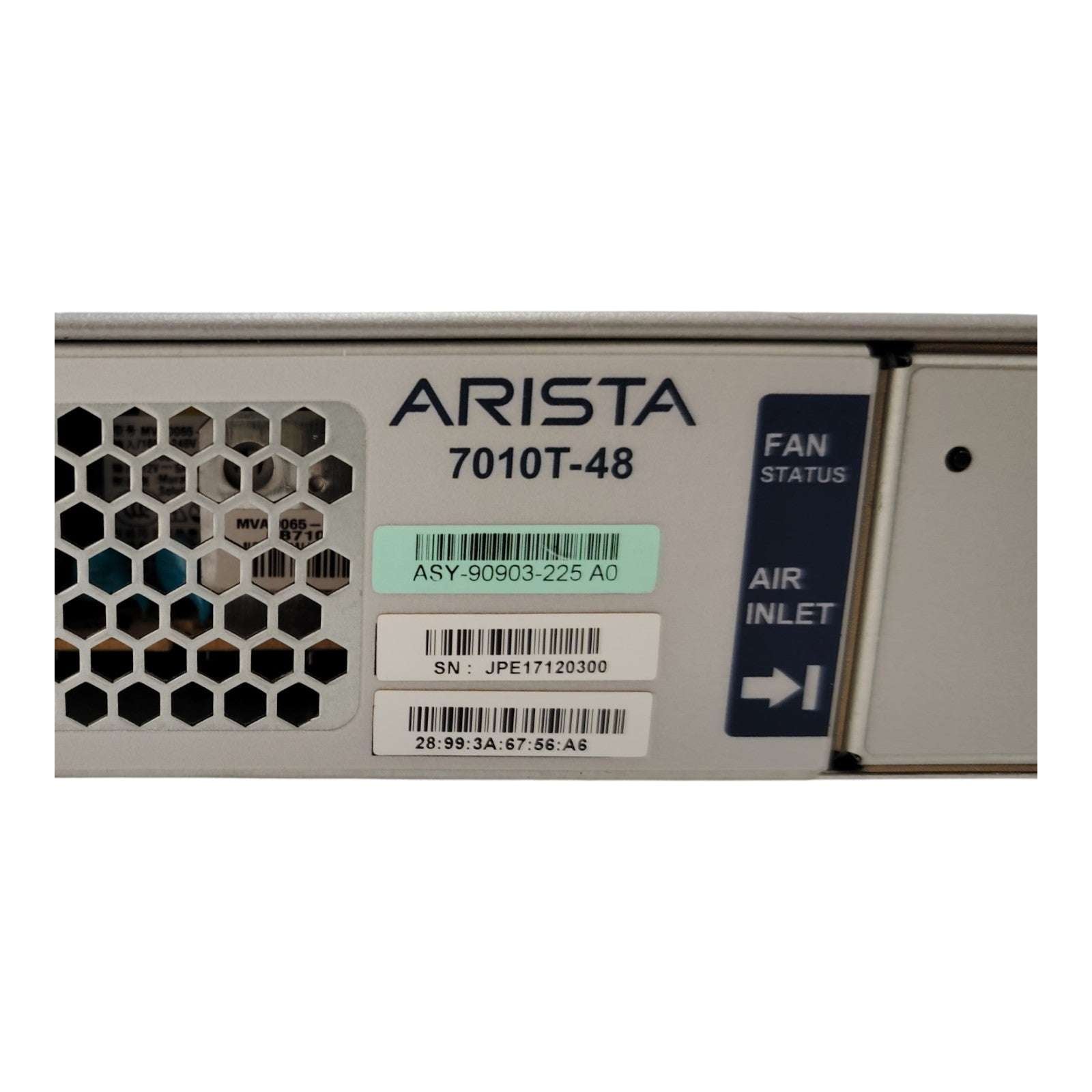 Arista DCS-7010T-48 Gigabit Ethernet Switch | 48x 1GbE Ports + 4x 10GbE SFP+ | Layer 2/3 | 1U Rackmount | Redundant PSU
