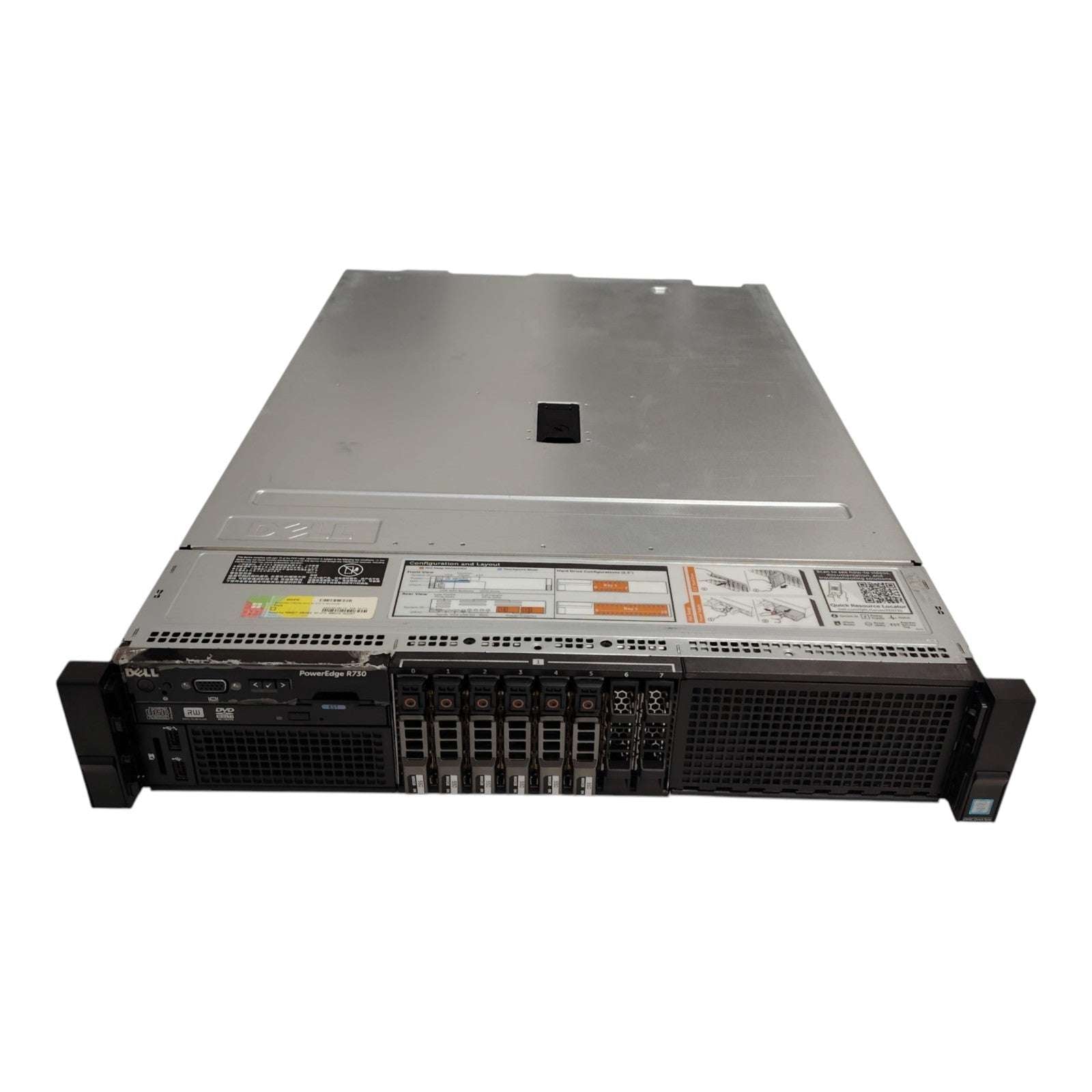 Dell PowerEdge R730 Rack Server | Intel Xeon E5-2630 V3 | 128GB DDR4 ECC RAM | 6x 800GB SSD | RAID | Dual 1100W Platinum PSU