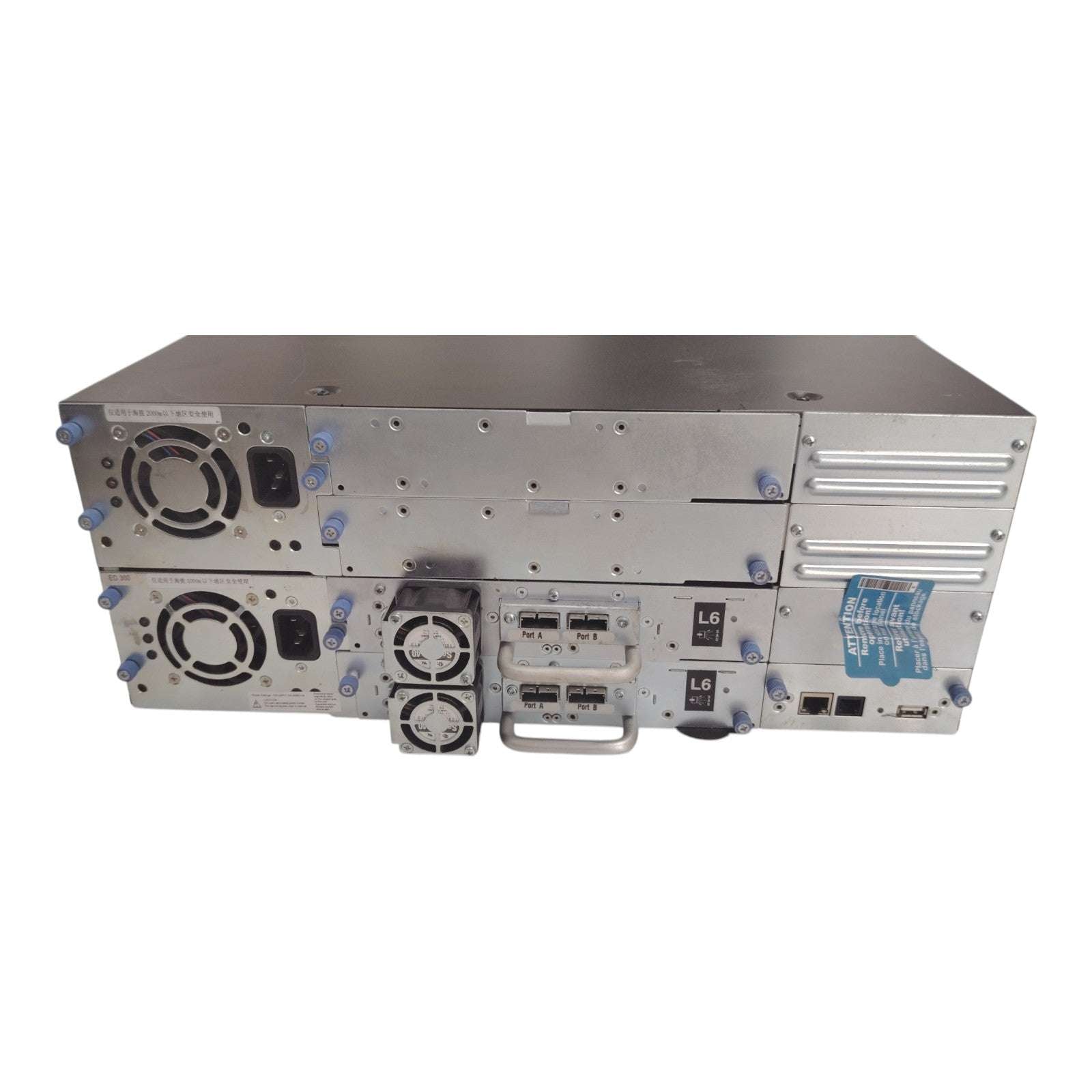 IBM TS3200 Tape Library 3573-L4U | 2× LTO-6 Ultrium SAS/FC Drives | 48 Slots | 4U Rackmount Enterprise Backup