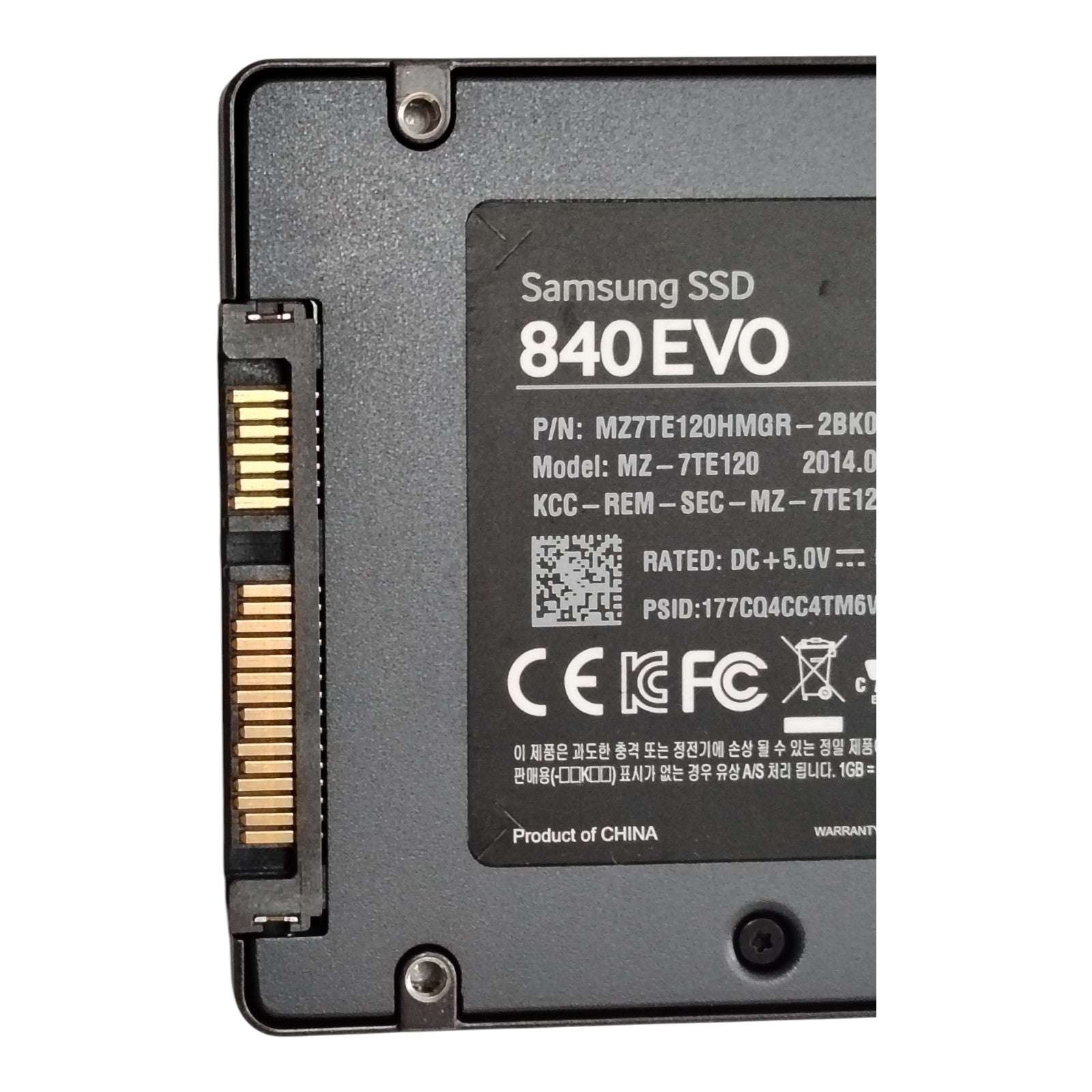 Samsung 120GB SATA SSD MZ7TE120HMGR-2BK00 | MZ-7TE120 2.5" Solid State Drives