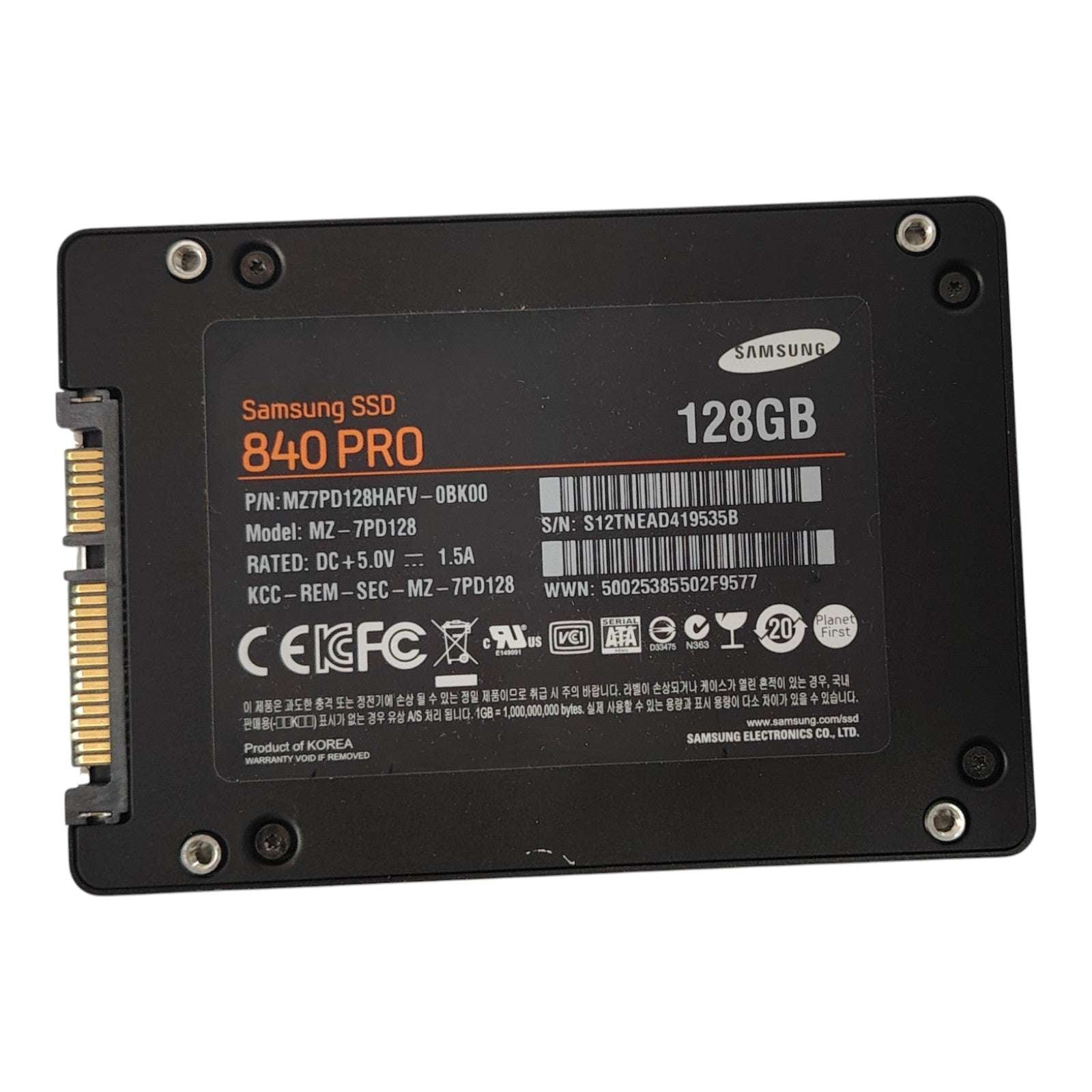 Samsung 840 Pro 128GB SSDs – MZ7PD128HAFV-0BK00 / MZ-7PD128 2.5" SATA III 6Gb/s Solid State Drives