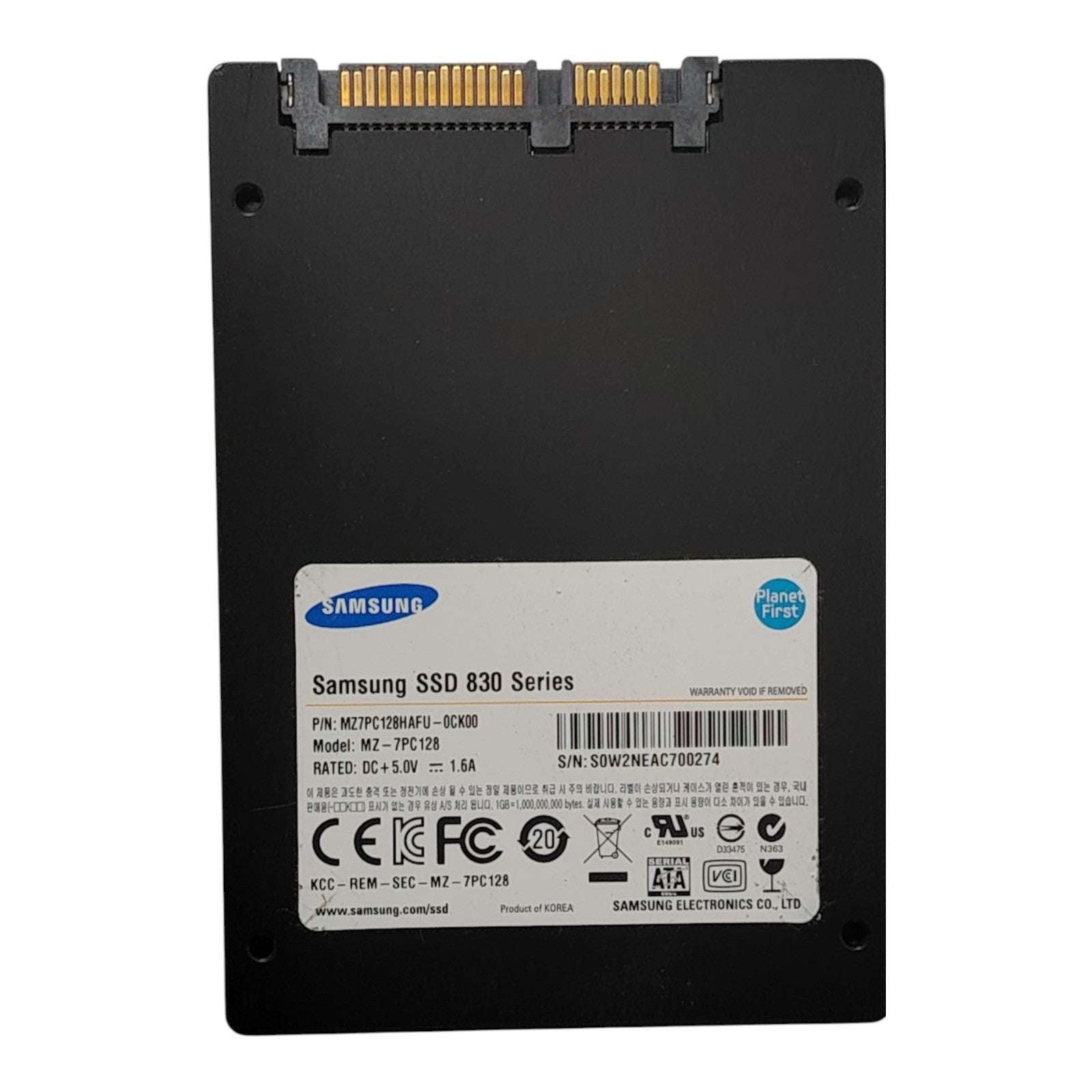 Samsung 128GB SATA SSDs MZ7PC128HAFU-0CK00 / MA-7PC128 2.5" Solid State Drives