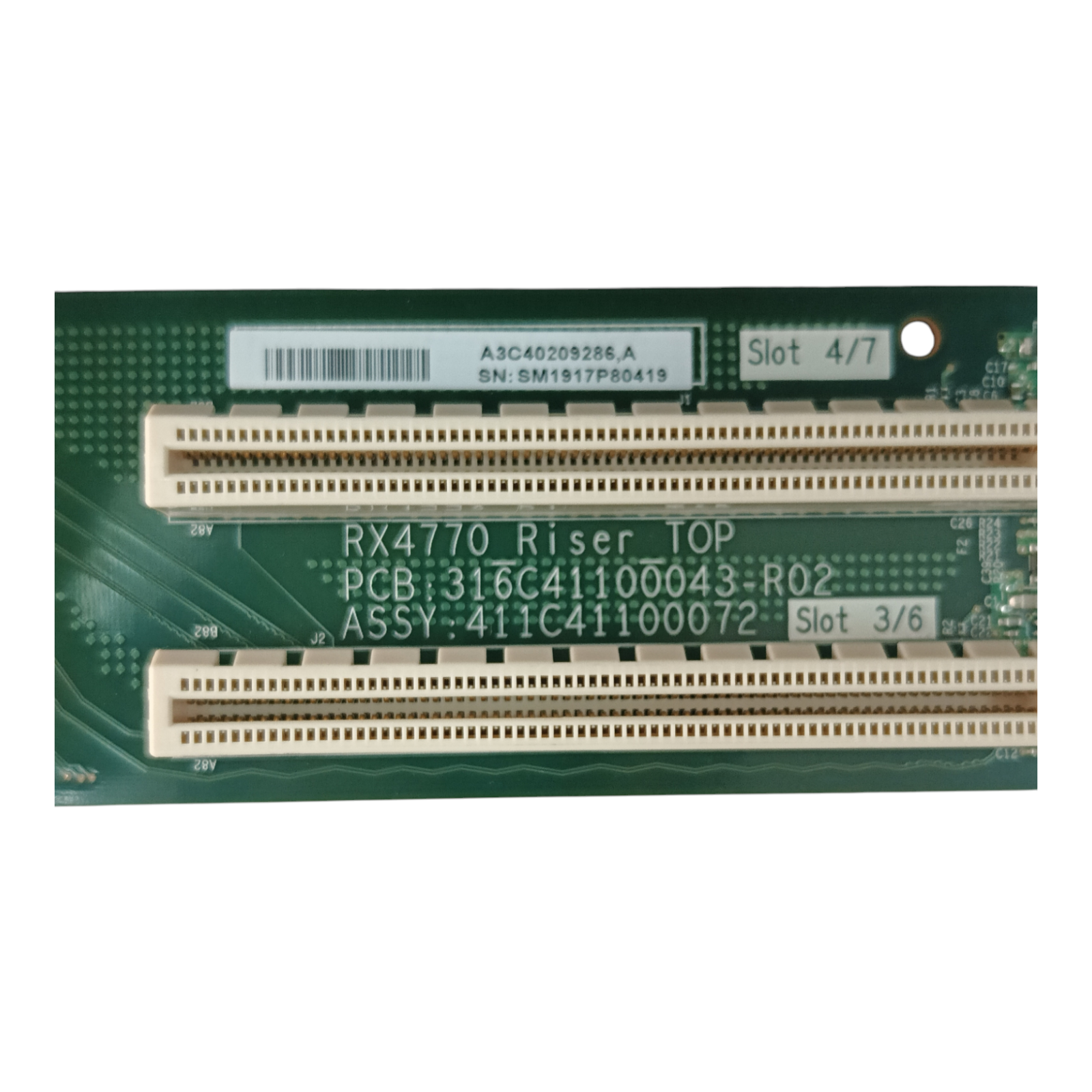 Fujitsu PCIe Riser Card RX4770 | P/N A3C40209286 | Dual PCI-E Expansion Riser