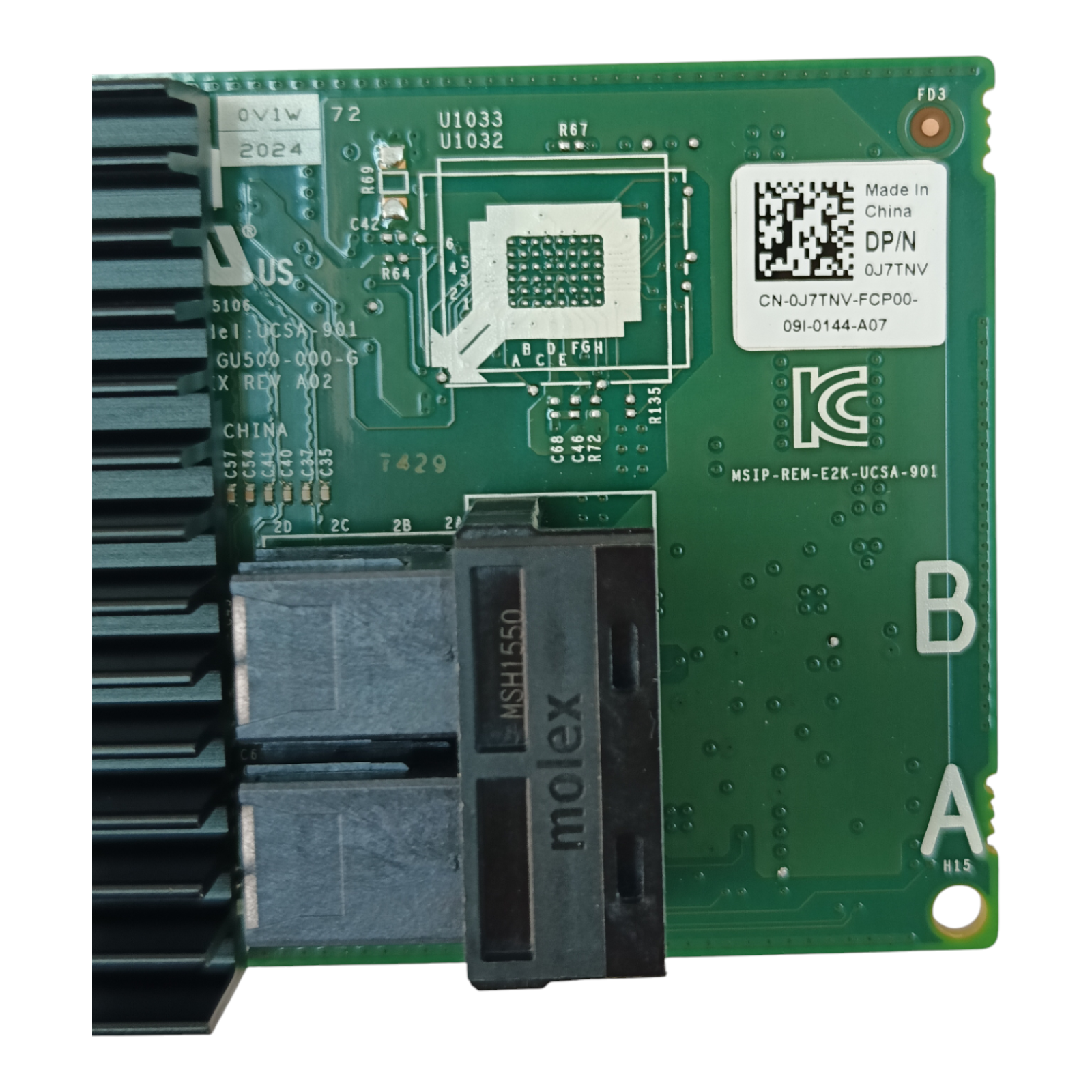 Dell 0J7TNV PERC H330+ 12Gb/s PCIe 3.0 x8 Host Bus Adapter (HBA)