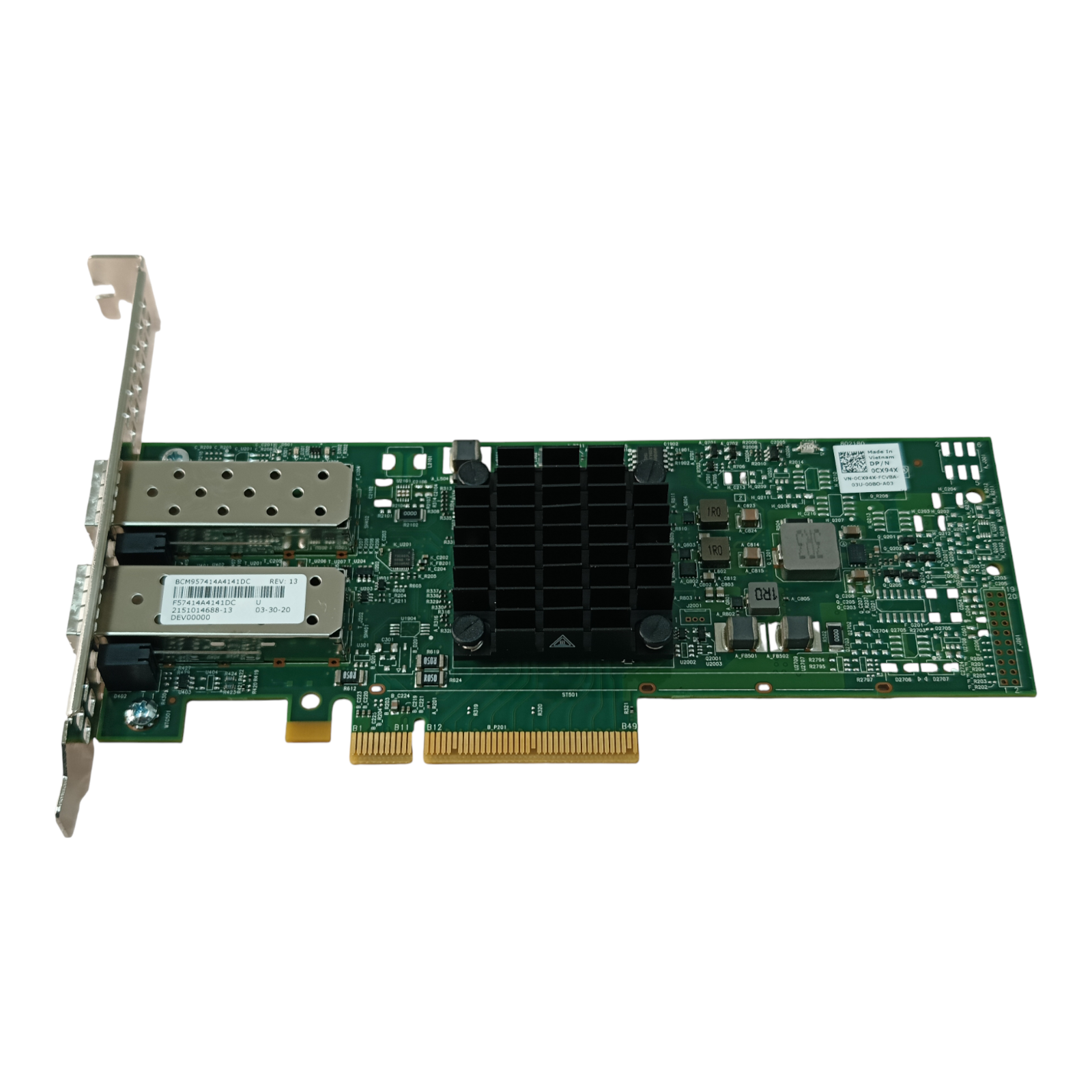 Dell 0CX94X Broadcom 57414 Dual Port 25GbE SFP+ PCIe Network Adapter