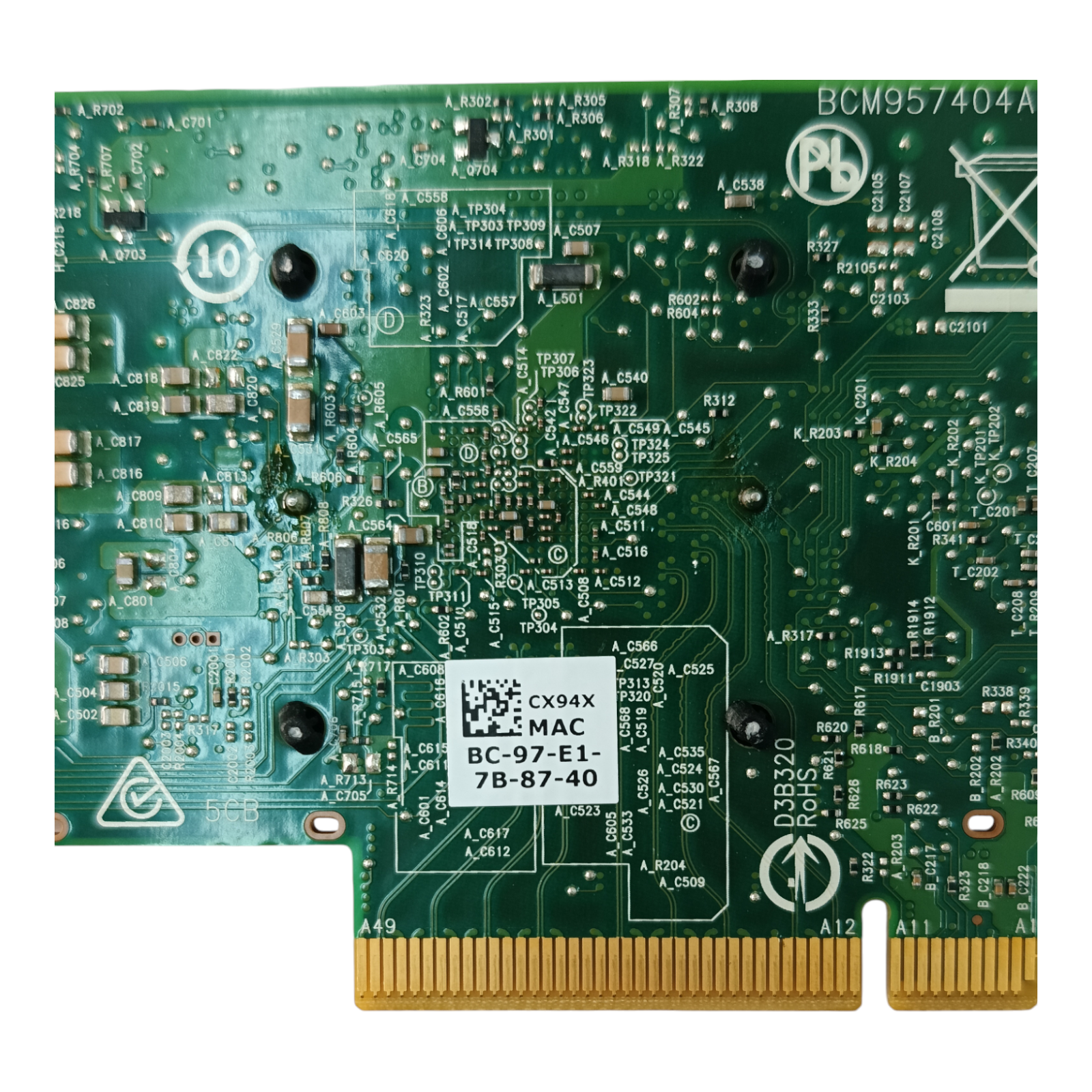 Dell 0CX94X Broadcom 57414 Dual Port 25GbE SFP+ PCIe Network Adapter