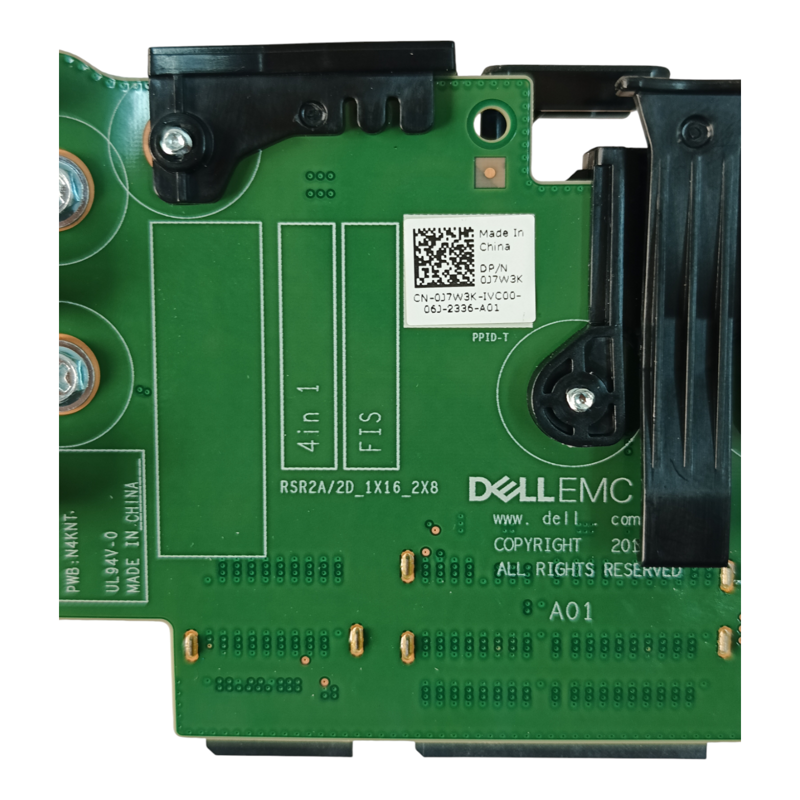 Dell 0J7W3K PCIe Riser Card | Dual PCIe 3.0 Expansion for Dell EMC PowerEdge Servers