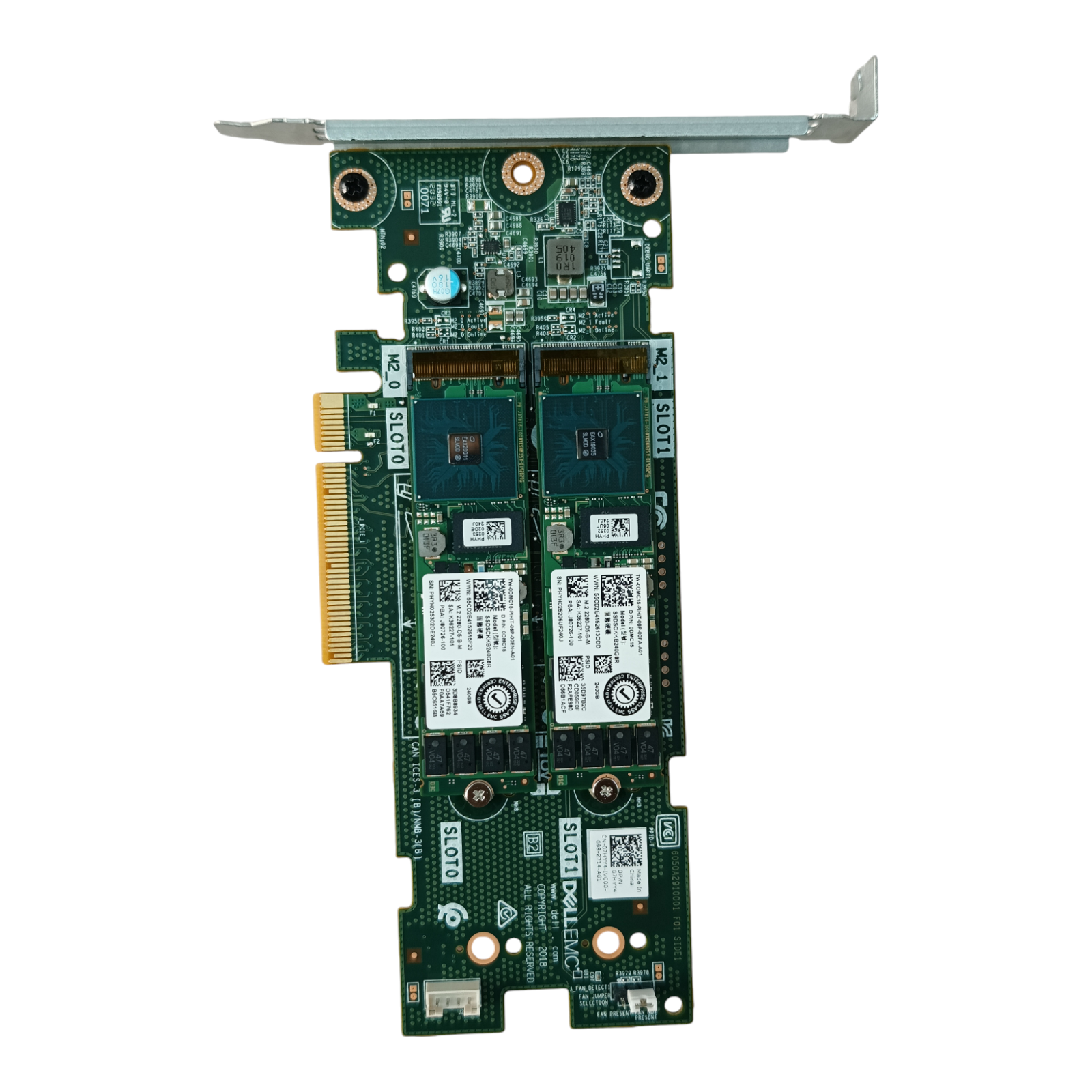Dell PCIe to M.2 BOSS Adapter Card (07HYY4) + 2× 240GB M.2 SSDs | Boot Optimized Storage Solution
