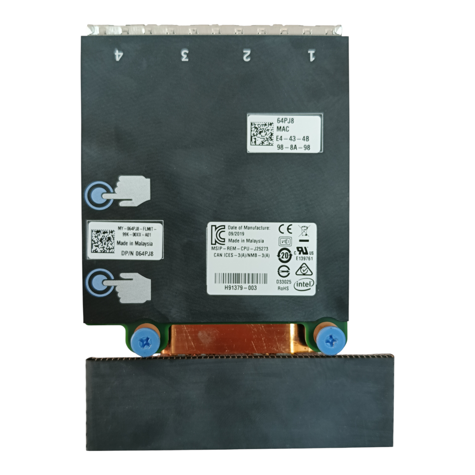 Dell 064PJ8 Intel X550-T4 Quad-Port 10Gb RJ-45 Network Daughter Card | Server NIC Adapter