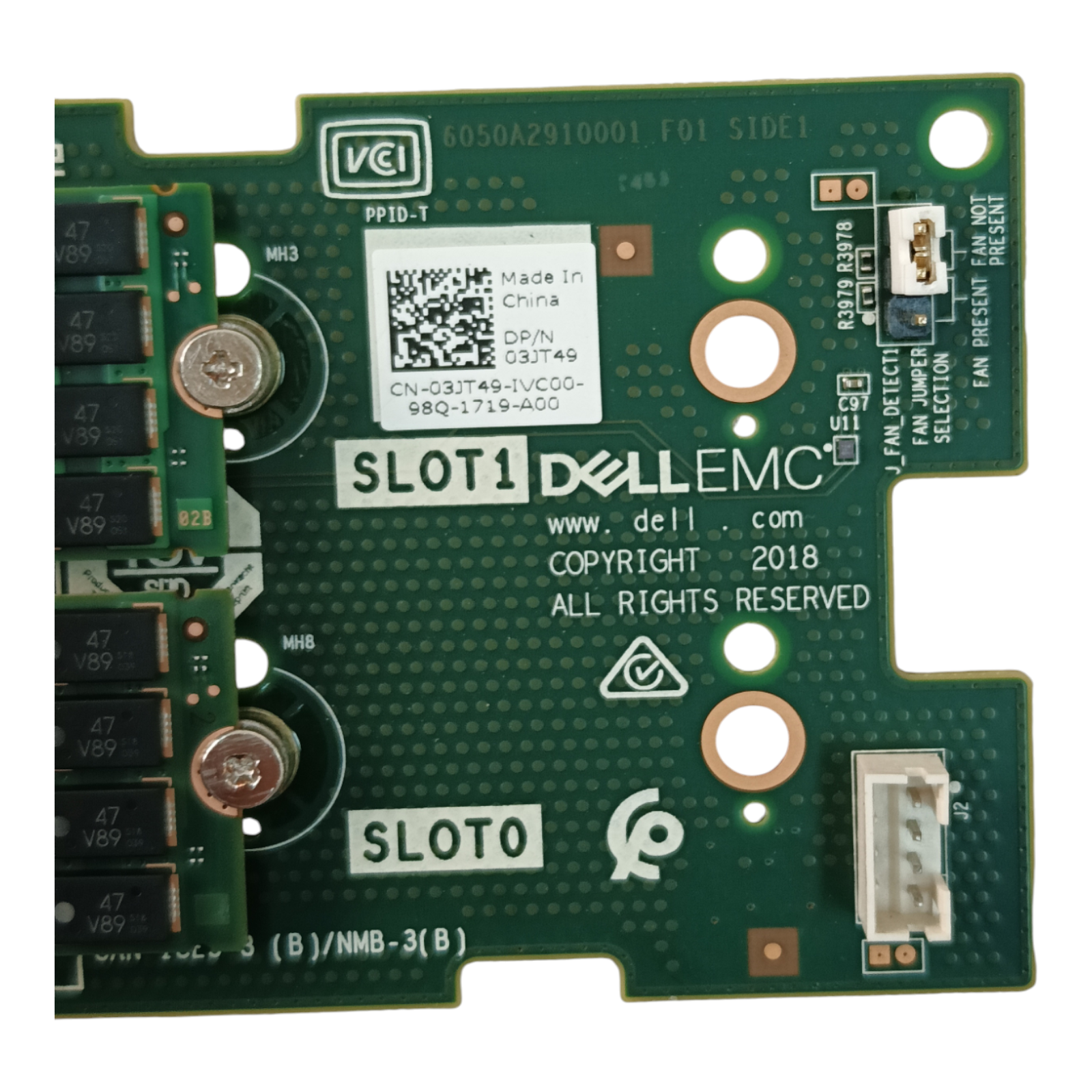 Dell 03JT49 BOSS-S1 Boot Optimized Storage Adapter with 2x 240GB M.2 SSDs