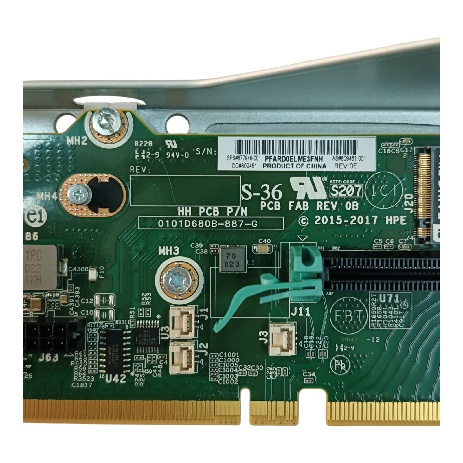 HP Primary Riser Card | PCIe Expansion Module | P/N 877946-001