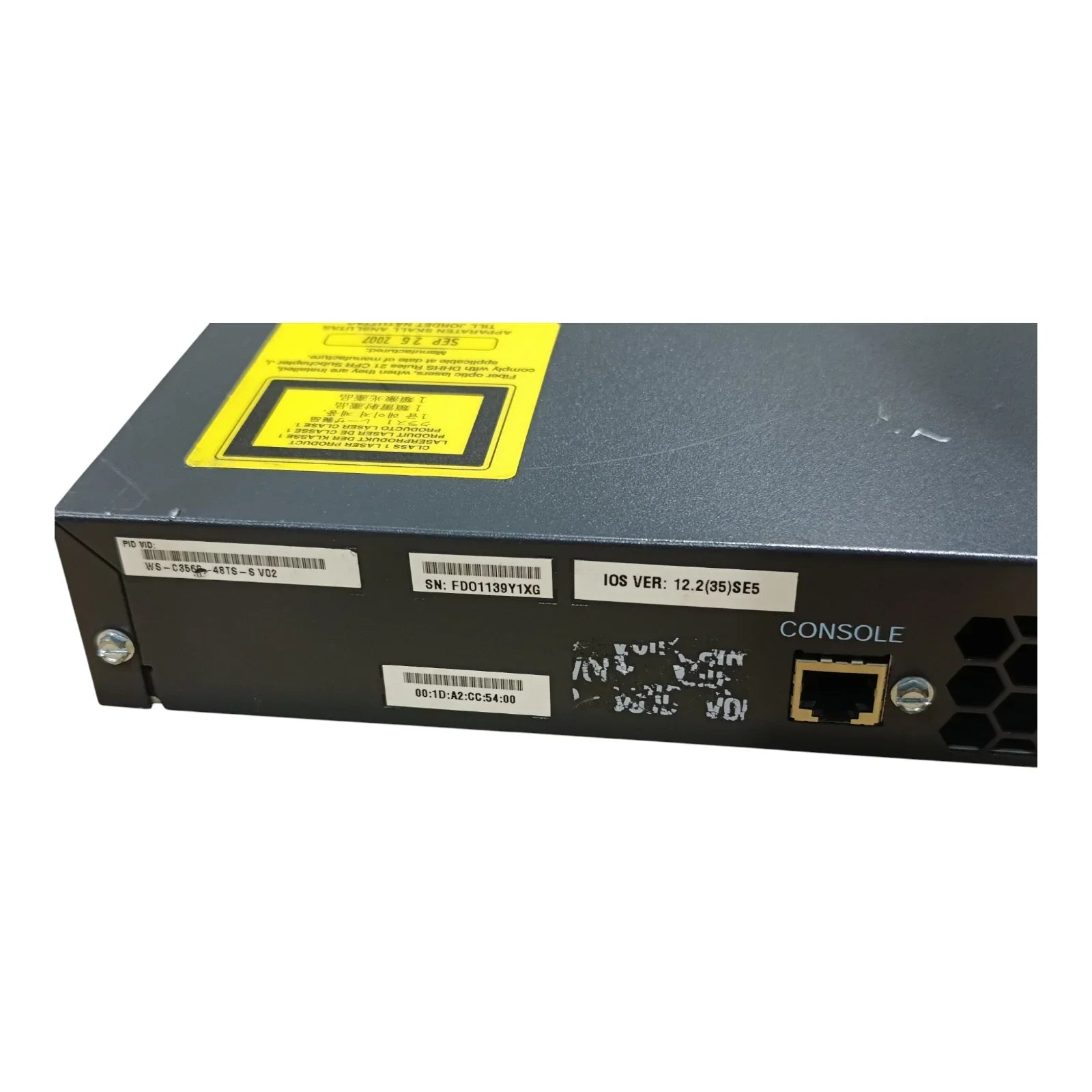 Cisco Catalyst WS-C3560-48TS-S 48-Port Gigabit Switch with 4 SFP Uplinks – Managed Layer 3 Network Switch