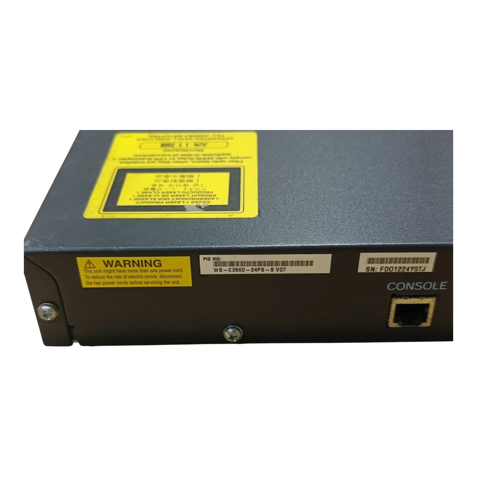 Cisco Catalyst WS-C3560-24PS-S 24-Port PoE Gigabit Network Switch – Layer 3 Managed