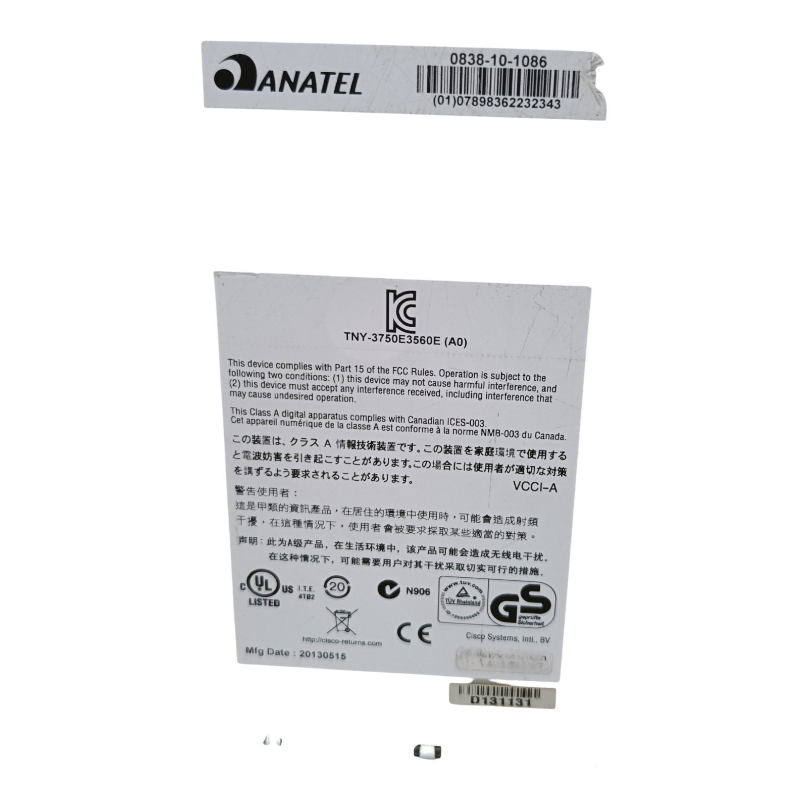 Cisco Catalyst WS-C3560E-48TD-S 48-Port Gigabit Ethernet Switch | Layer 3 Enterprise Network Switch