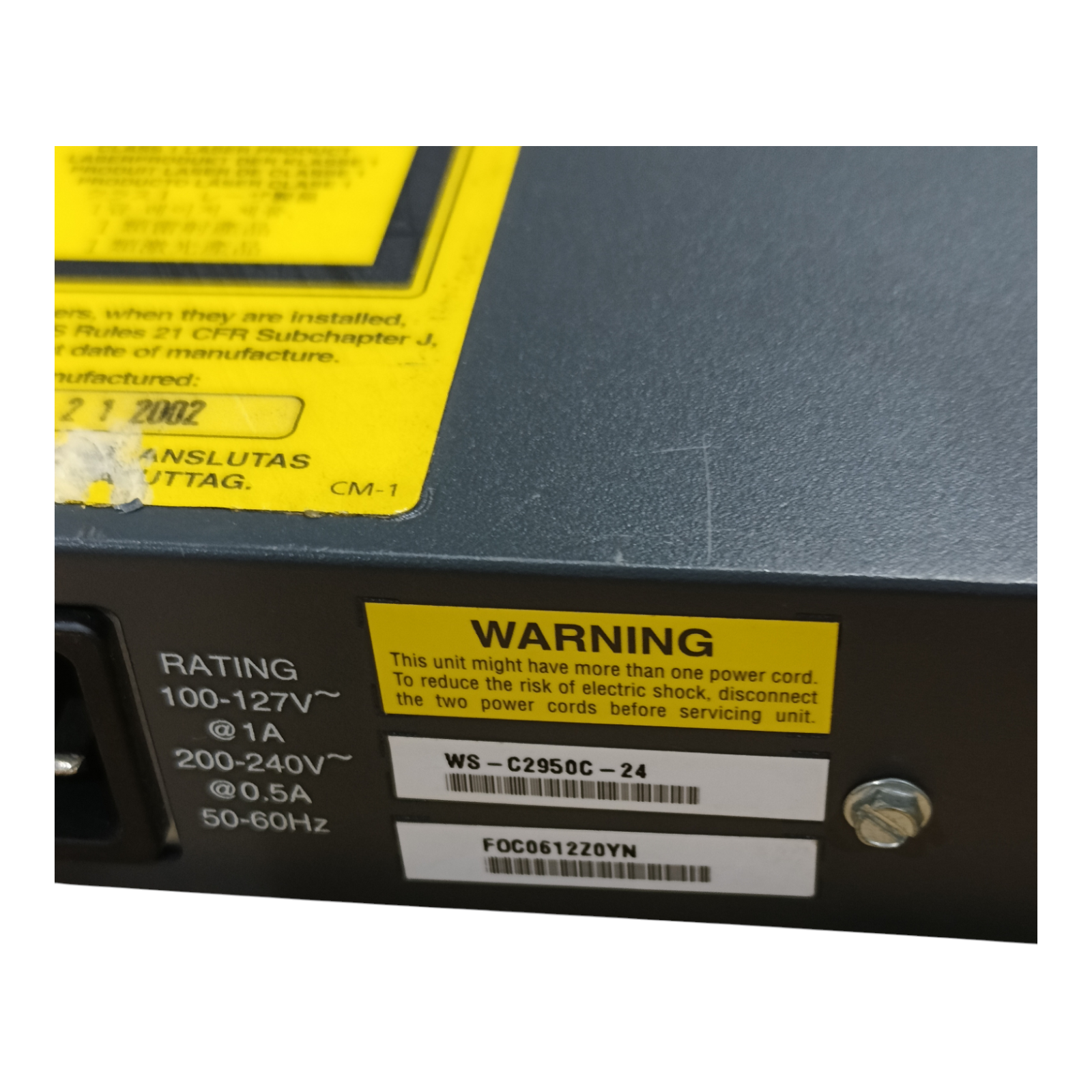 Cisco WS-C2950C-24 24-Port Fast Ethernet Switch | Catalyst 2950 Series Layer 2 Managed Switch