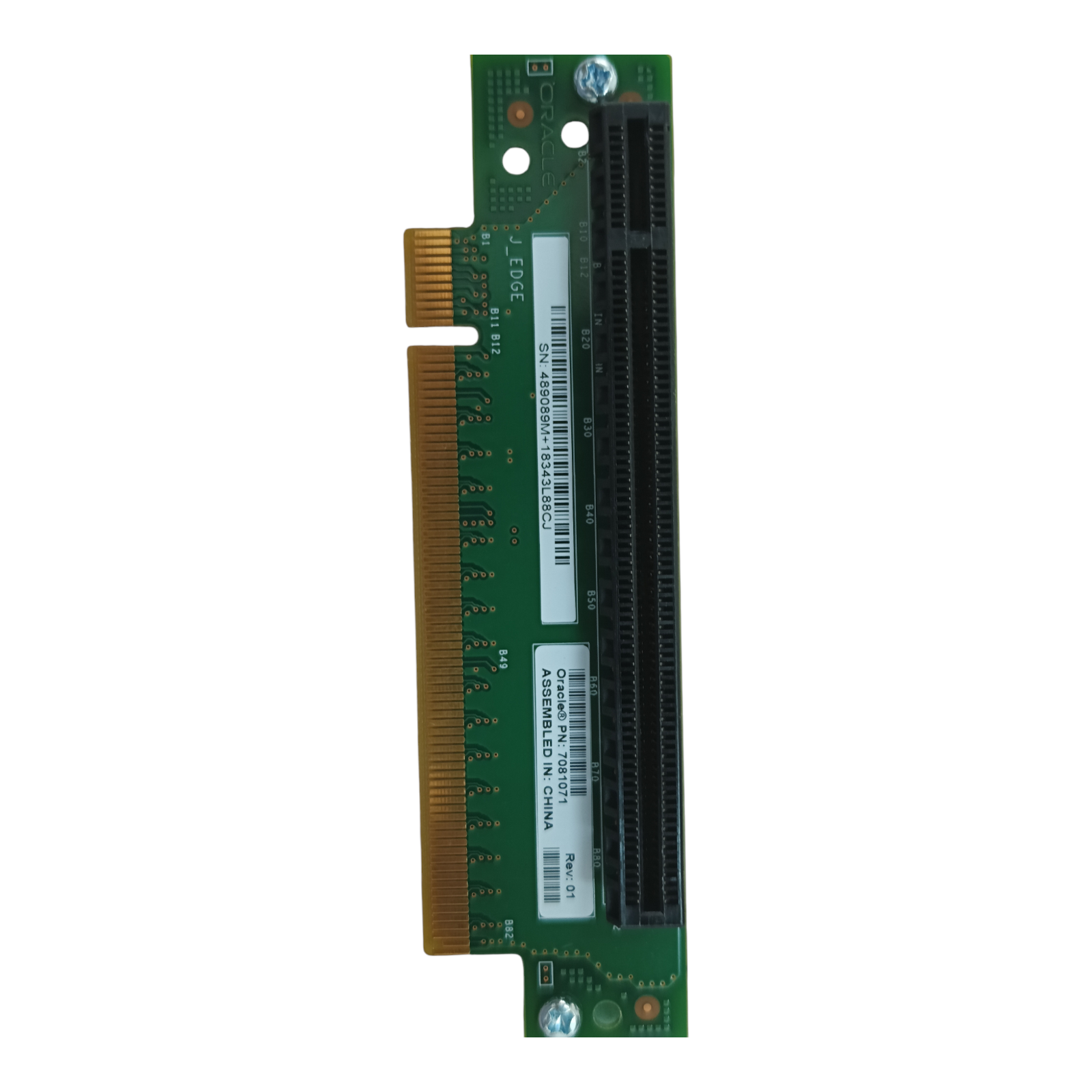 Oracle 7081071 PCIe Riser Card | Dual-Slot Server Expansion Board Rev 01