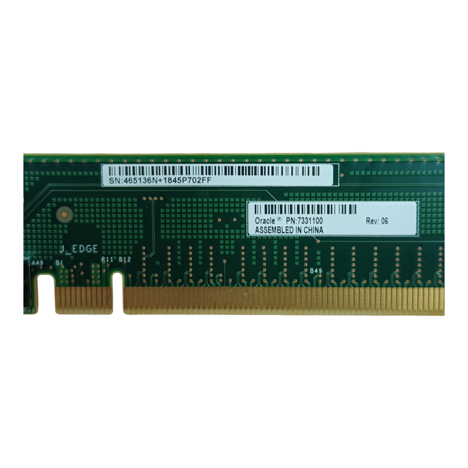 Oracle 7331100 PCIe Riser Card | Server Expansion Riser Board Rev 06