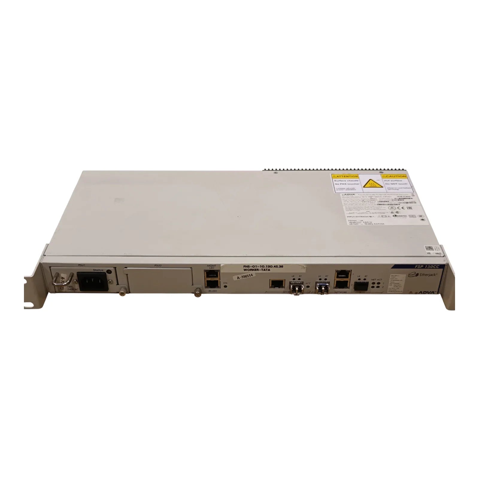 Adva FSP150CC-GE201 Optical Network Etherjack Switch – Carrier Ethernet Access Device