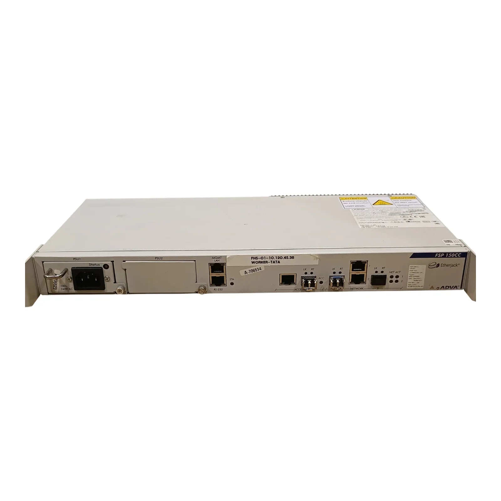 Adva FSP150CC-GE201 Optical Network Etherjack Switch – Carrier Ethernet Access Device