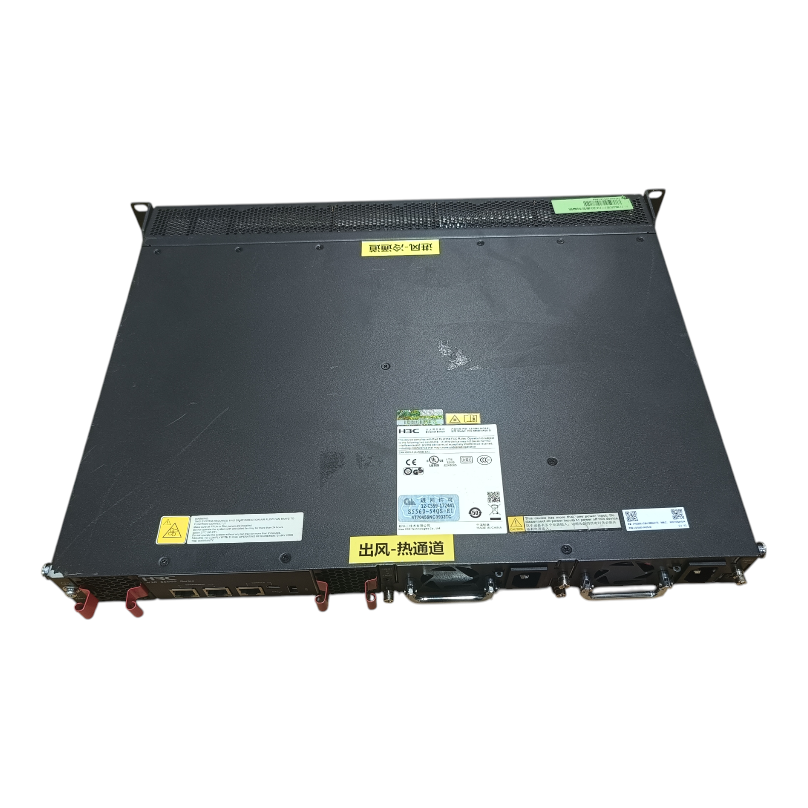 H3C S5560-54QS-EI Enterprise Switch | 48x Gigabit RJ45 | 4x 10G SFP+ | 2x 40G QSFP+ | Redundant PSU