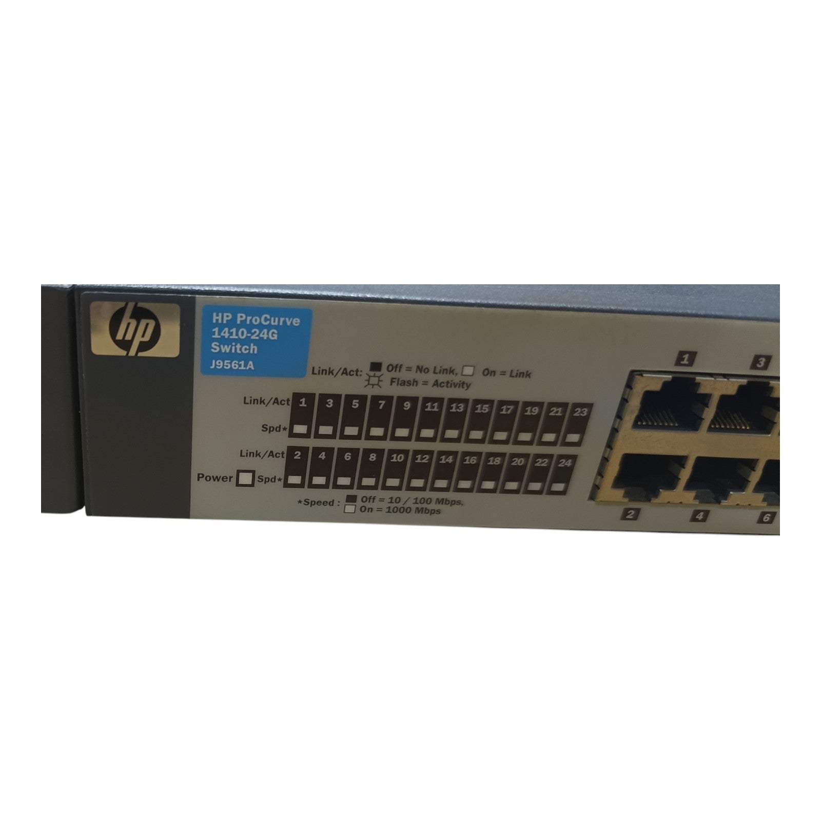 HP ProCurve J9561A 1410-24G | 24-Port Gigabit Ethernet Switch | Unmanaged Rackmount Network Switch