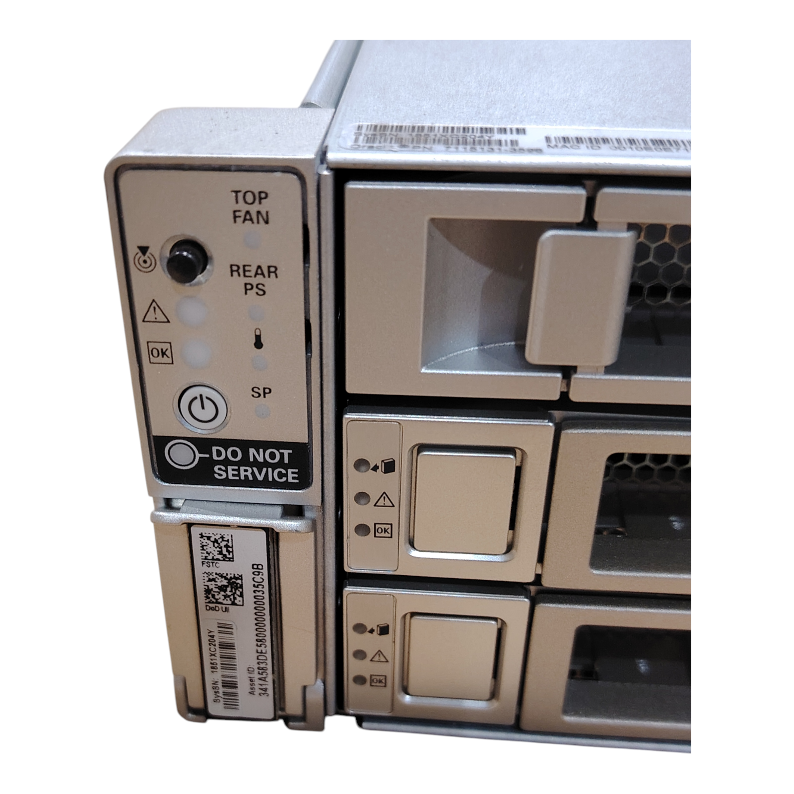 Oracle Sun X7-2L 2U Rackmount Server – Quad 10GbE Adapter, Dual 1200W Redundant PSUs