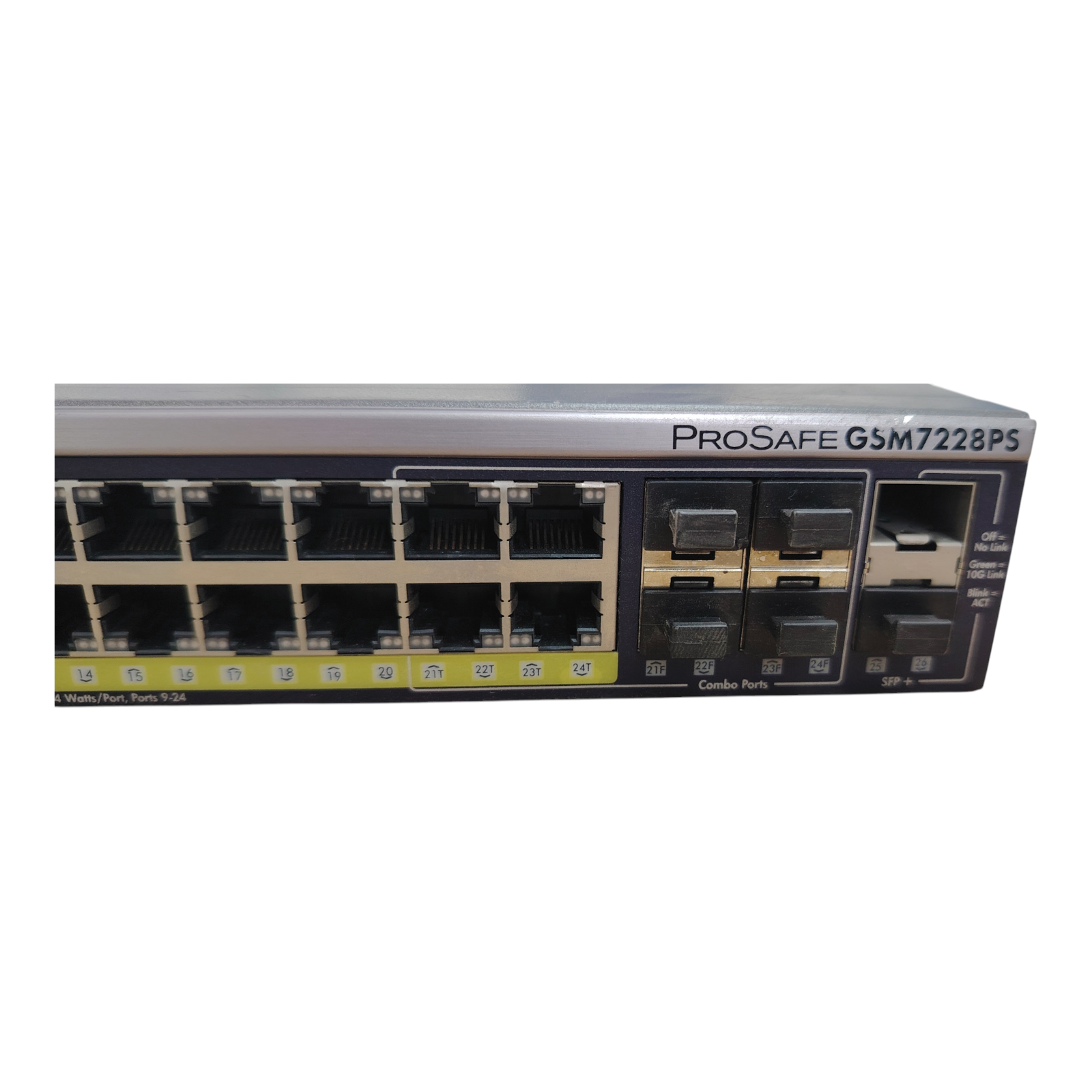 NETGEAR GSM7228PS 24-Port PoE Gigabit Managed Switch with 4 SFP & 2 SFP+ Uplinks