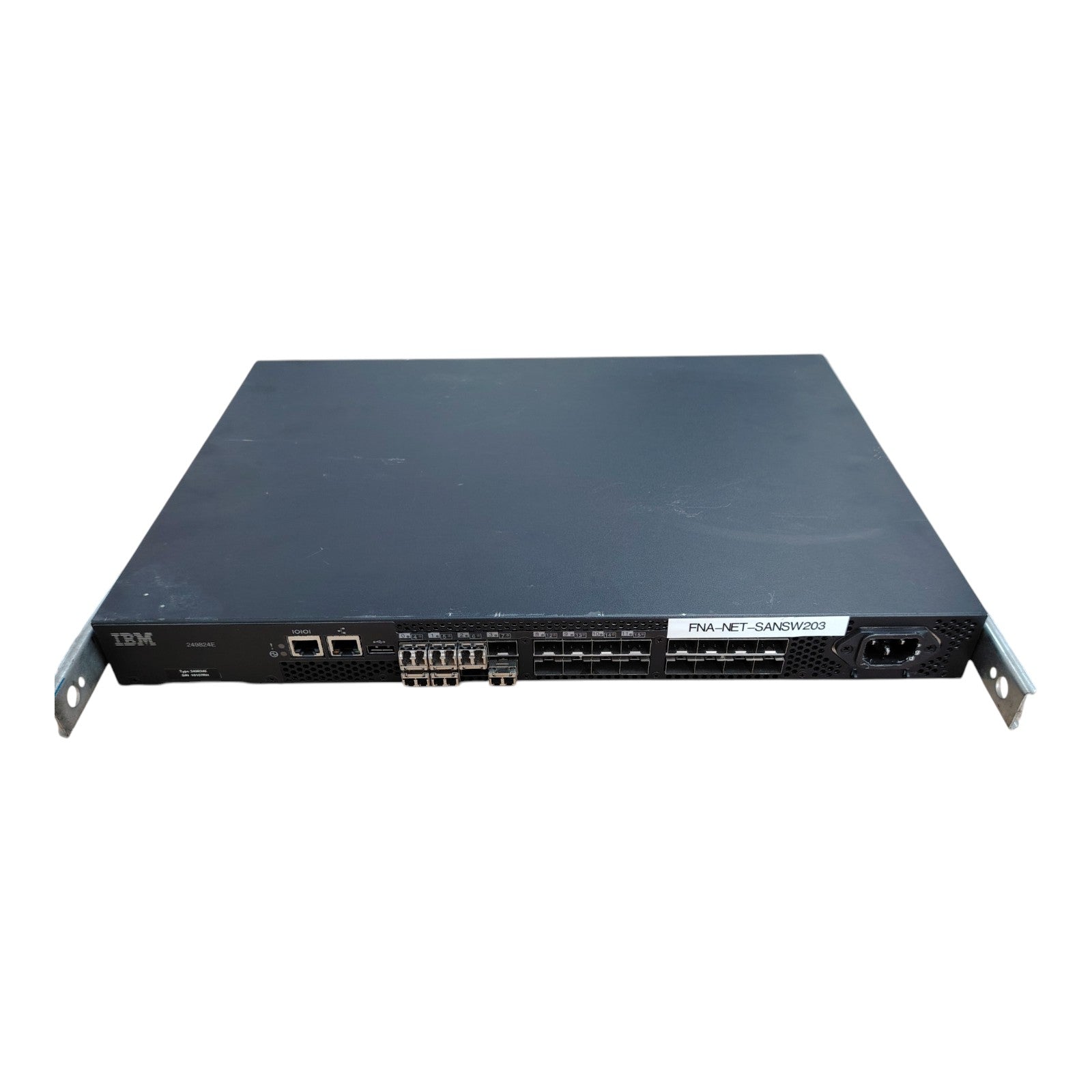IBM SAN24B-4 Express 2498-24E Fibre Channel Switch | 8x 8Gb SFP Ports | Enterprise SAN Connectivity