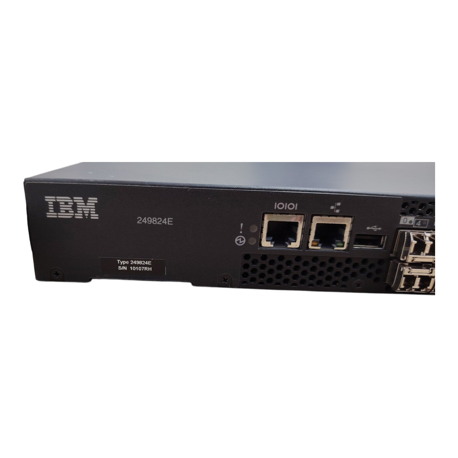 IBM SAN24B-4 Express 2498-24E Fibre Channel Switch | 8x 8Gb SFP Ports | Enterprise SAN Connectivity