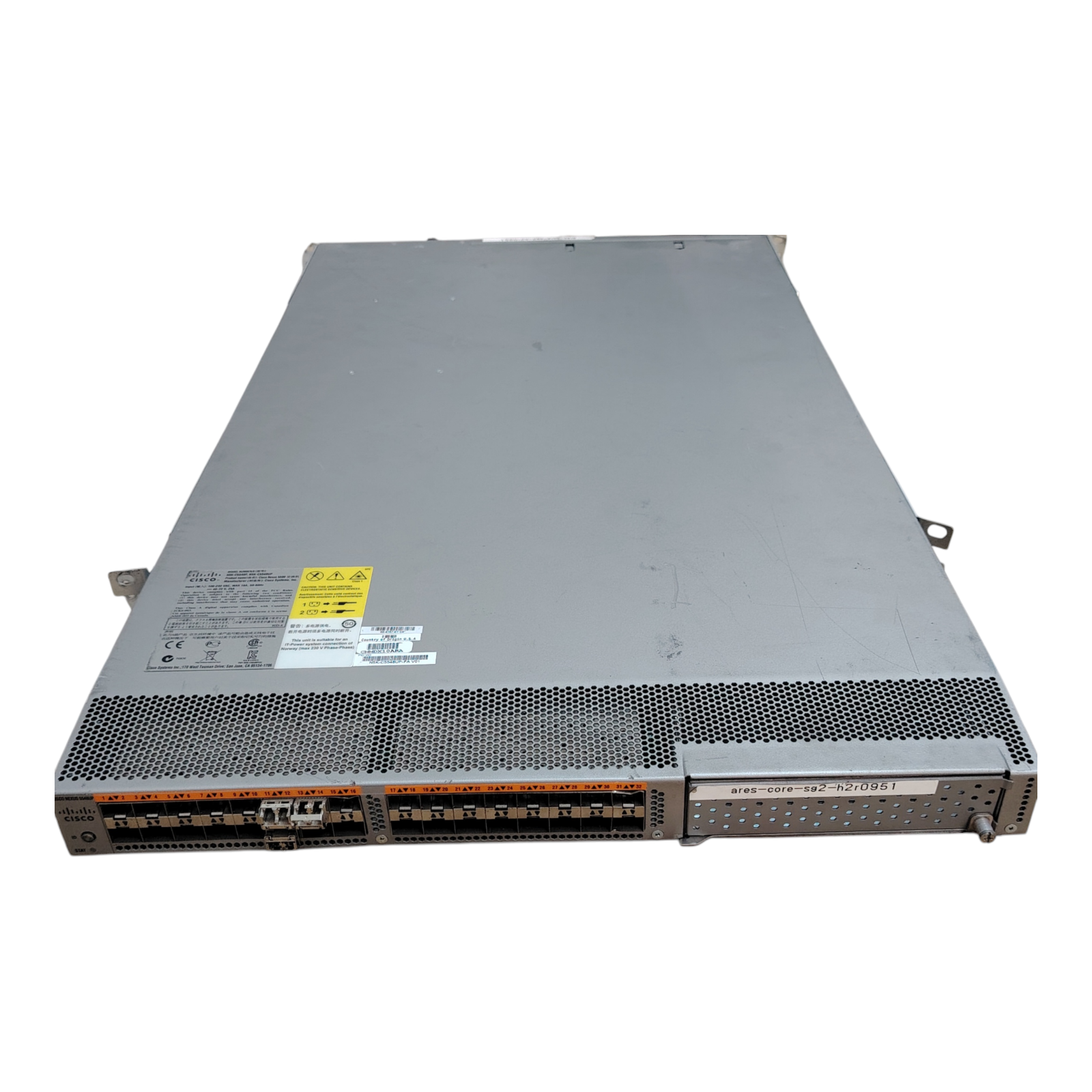 Cisco N5K-C5548UP-FA Nexus 5548UP Switch – 32× SFP+ 1/10GbE, 4× QSFP+ 40GbE, Redundant PSU, Enterprise Data Center