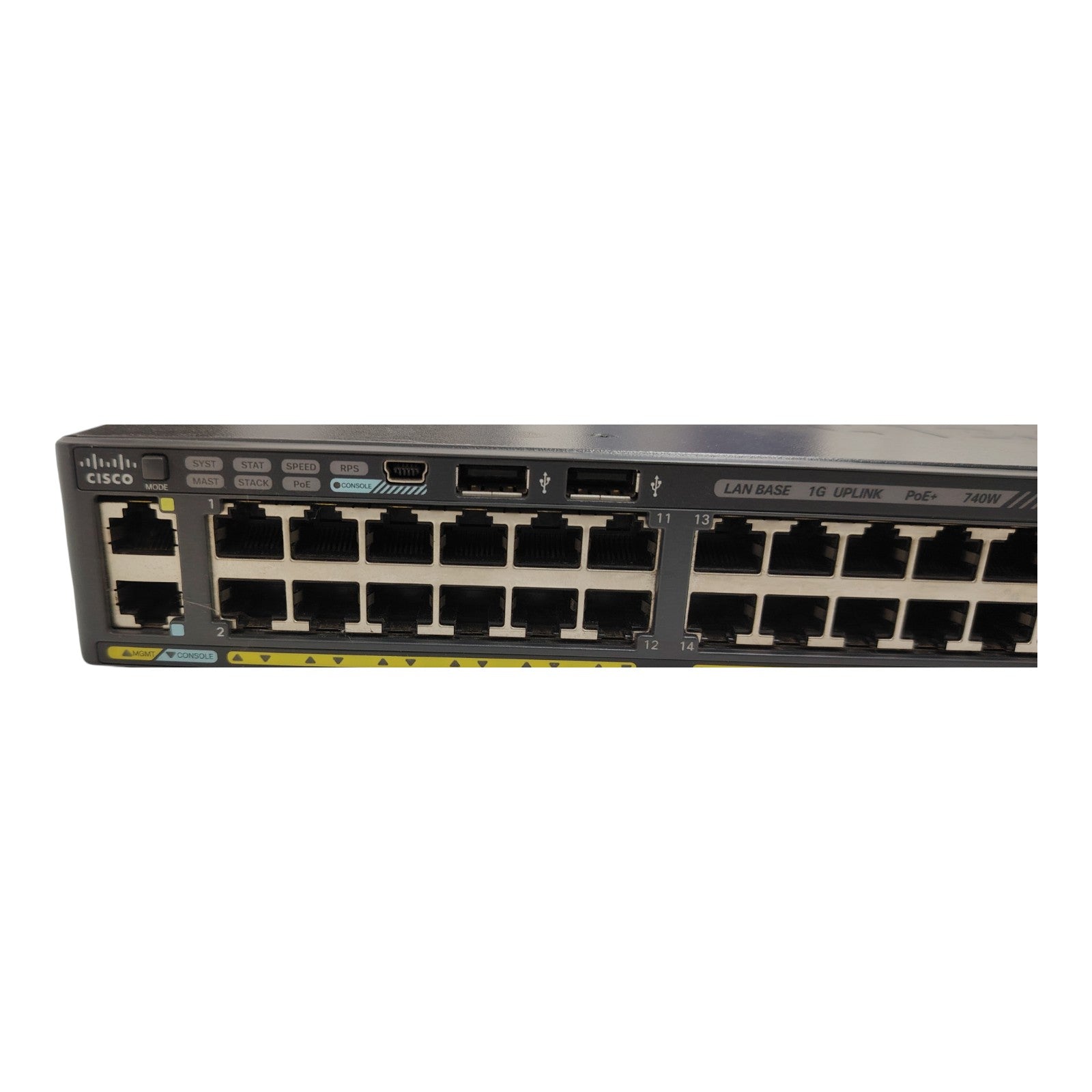 Cisco WS-C2960X-48FPS-L Catalyst Switch | 48-Port Gigabit PoE+ | 740W PSU | 4x 1G SFP