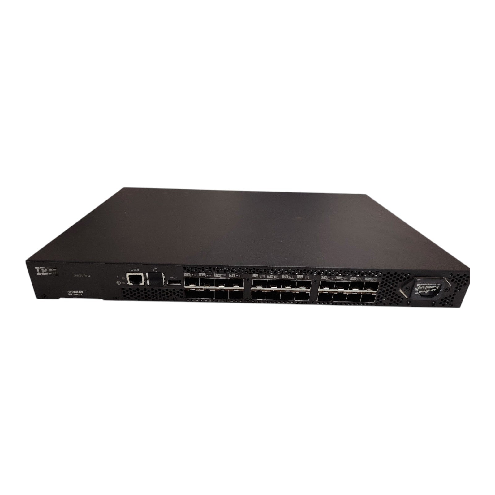 IBM 2498-B24 SAN Fibre Channel Switch – 24-Port 8Gb FC Rackmount Storage Networking Switch