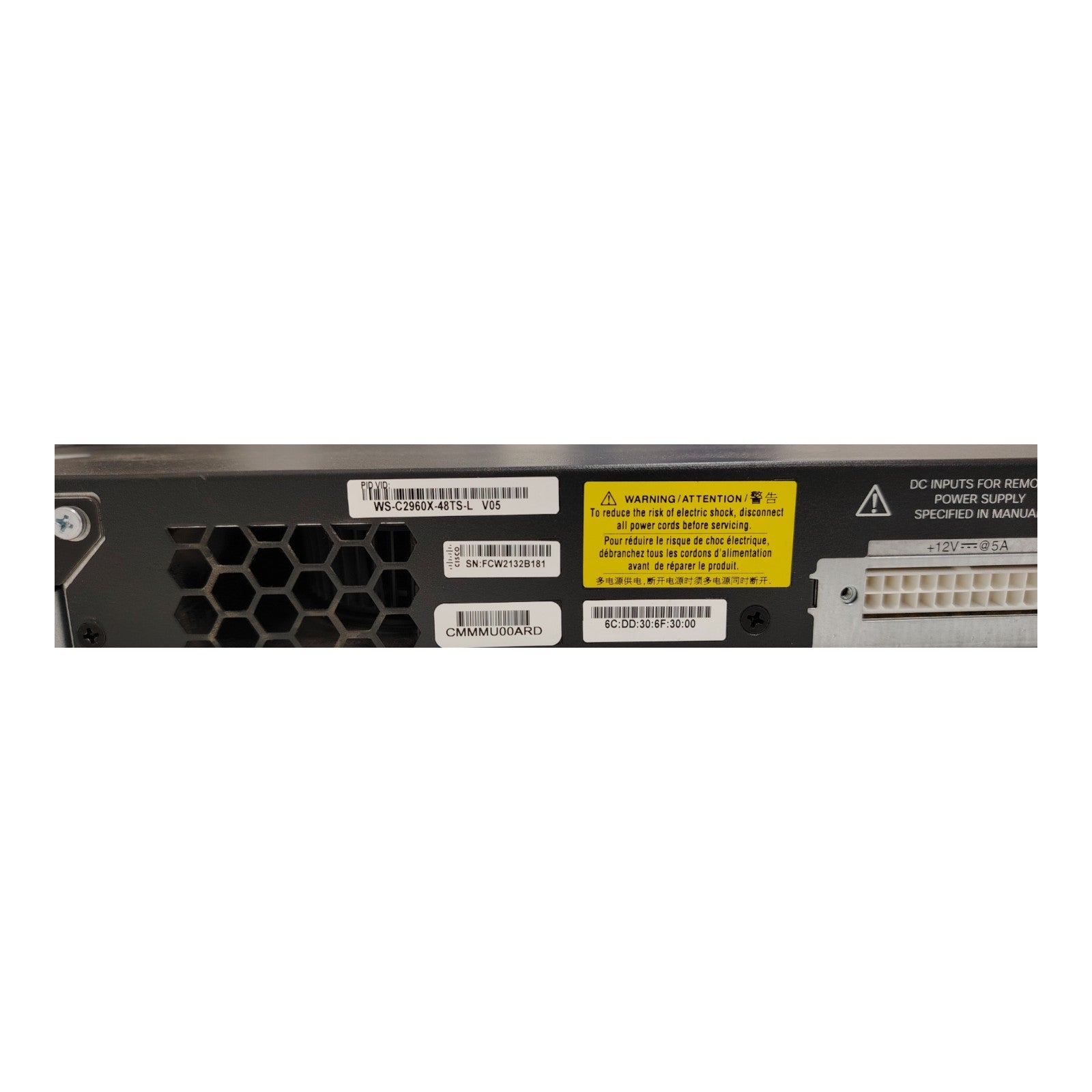 Cisco Catalyst WS-C2960X-48TS-L 48-Port Gigabit Managed Switch with 4 SFP Uplinks – LAN Base IOS