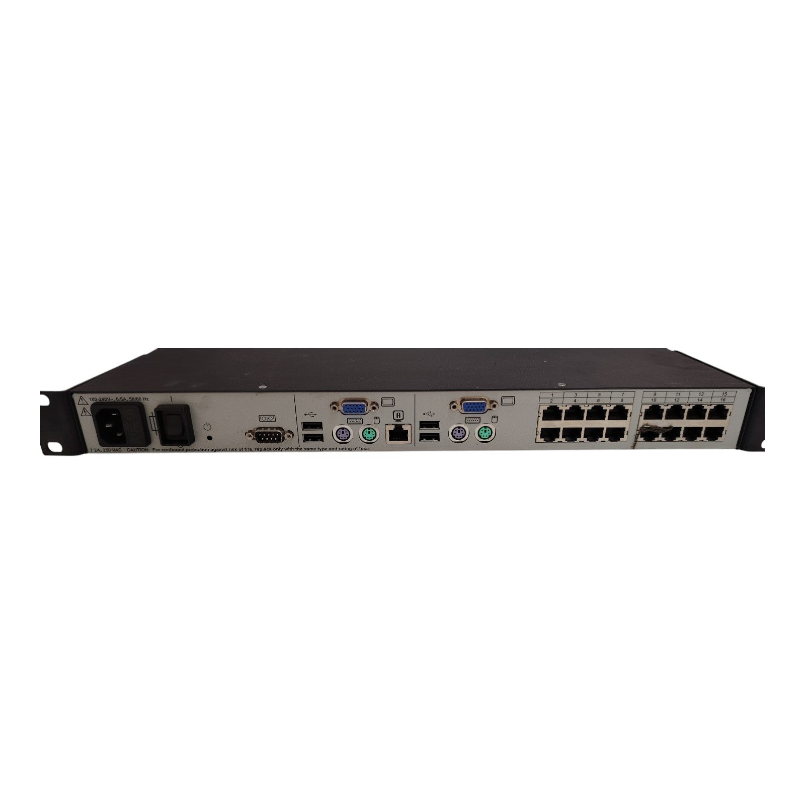 Avocent AV2015 AutoView 16-Port Cat-5 KVM Switch – Rackmount 1U VGA Keyboard Video Mouse Control