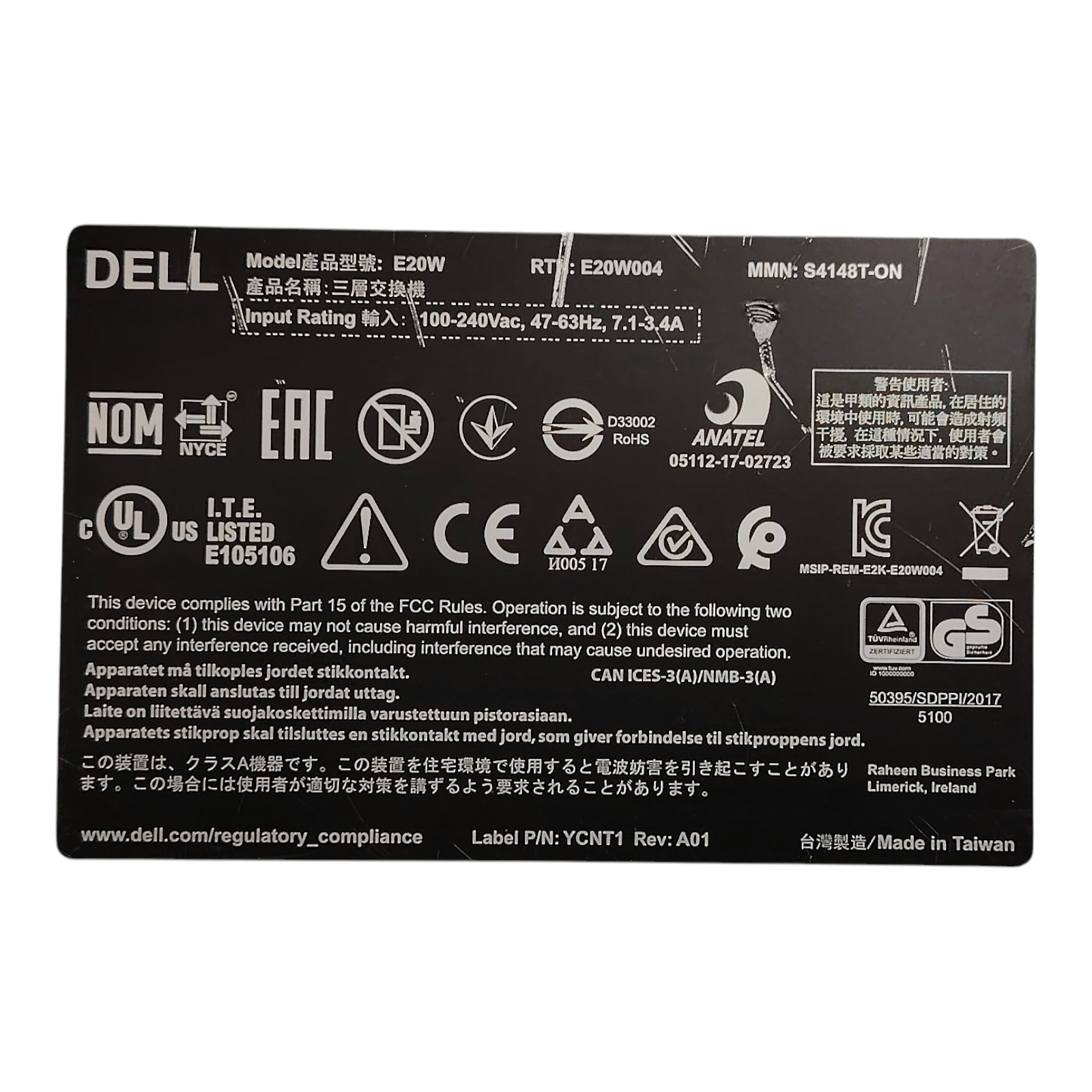 Dell S4148T-ON Network Switch | 48x 10GBASE-T | 2x 40GbE QSFP+ | 4x 100GbE QSFP28 | Enterprise Data Center Switch
