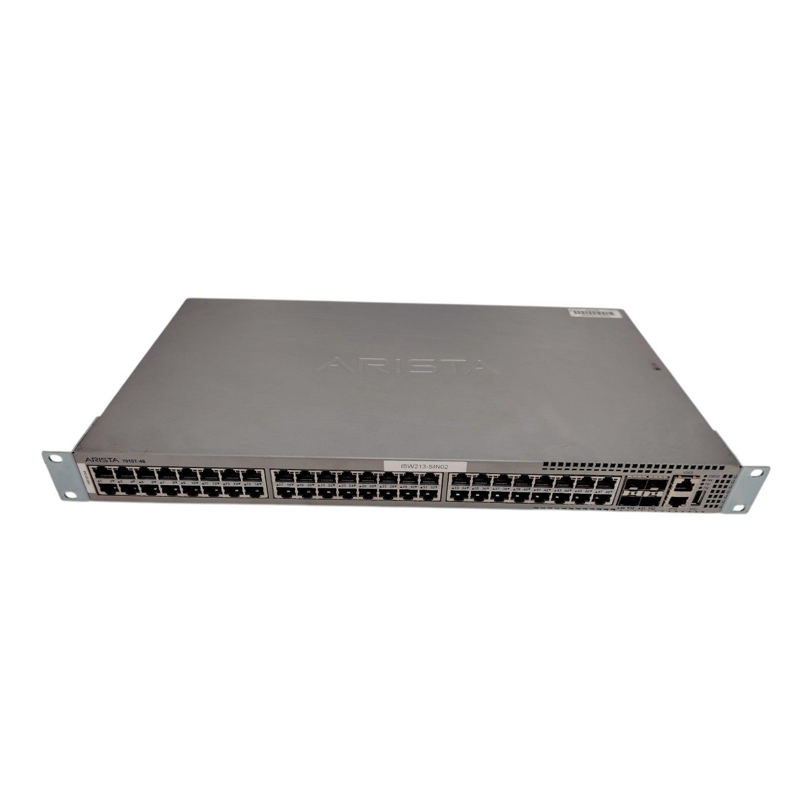 Arista DCS-7010T-48 Gigabit Ethernet Switch | 48x 1GbE Ports + 4x 10GbE SFP+ | Layer 2/3 | 1U Rackmount | Redundant PSU