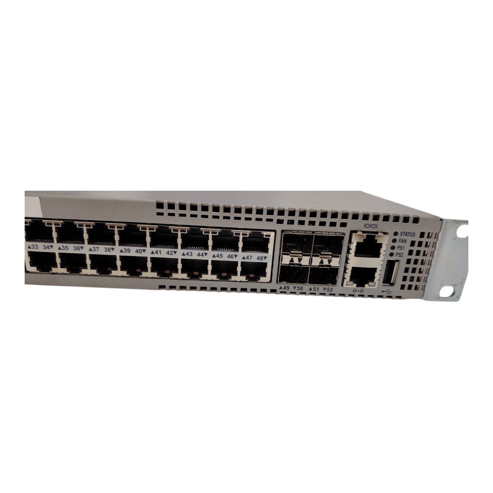 Arista DCS-7010T-48 Gigabit Ethernet Switch | 48x 1GbE Ports + 4x 10GbE SFP+ | Layer 2/3 | 1U Rackmount | Redundant PSU