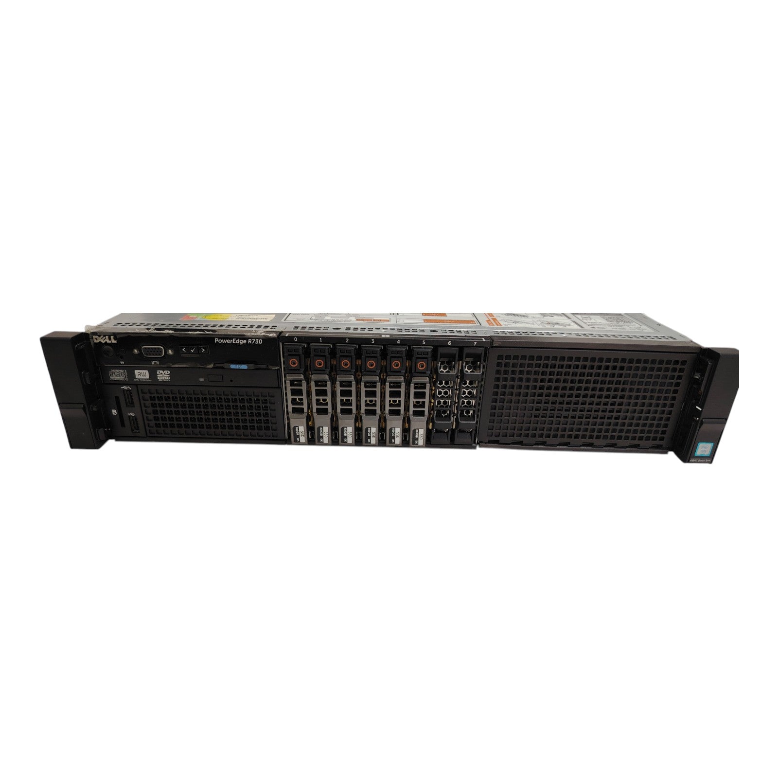 Dell PowerEdge R730 Rack Server | Intel Xeon E5-2630 V3 | 128GB DDR4 ECC RAM | 6x 800GB SSD | RAID | Dual 1100W Platinum PSU